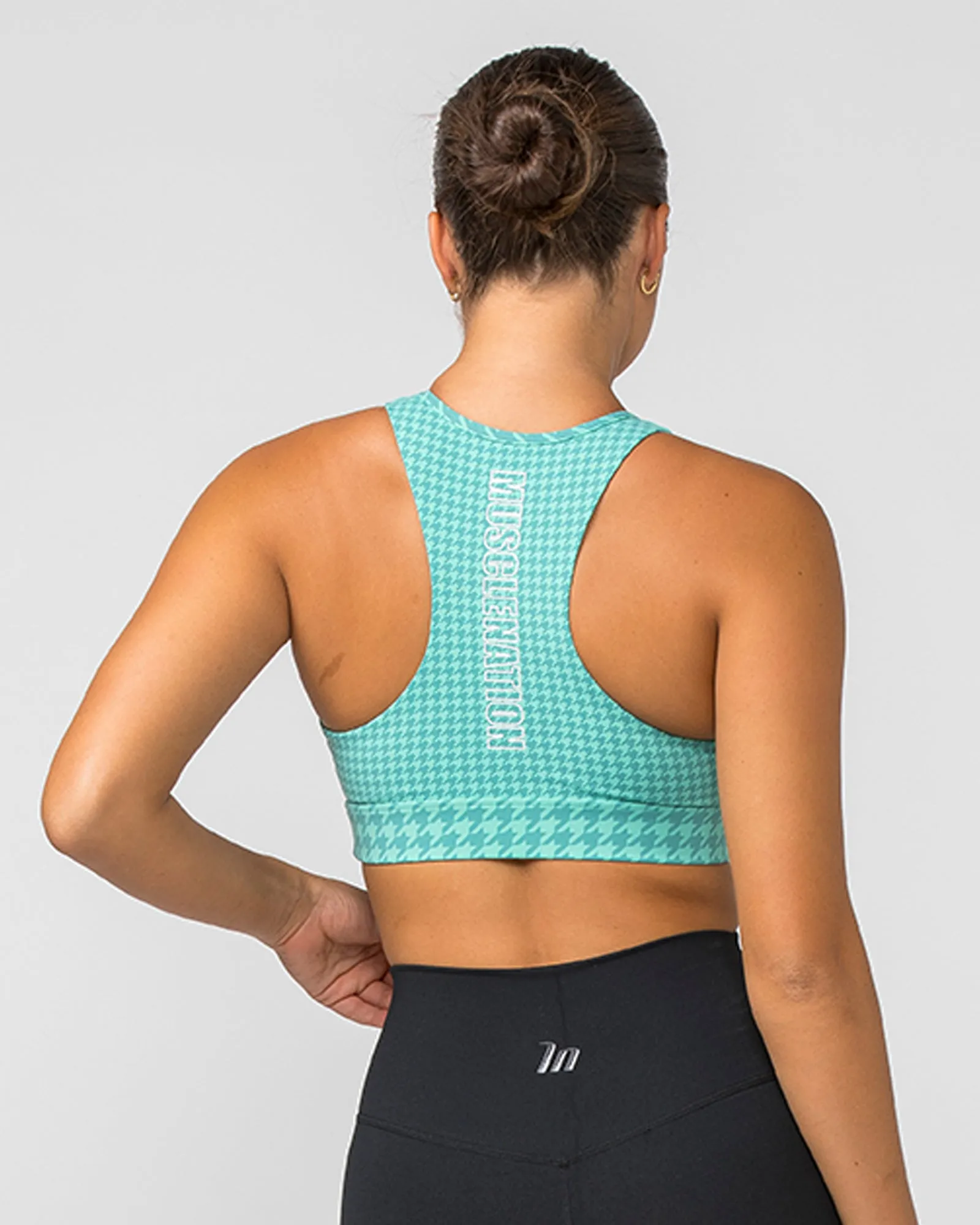 Step Up Bra - Cascade Houndstooth Print sold by Muscle Nation product image thumbnail 4