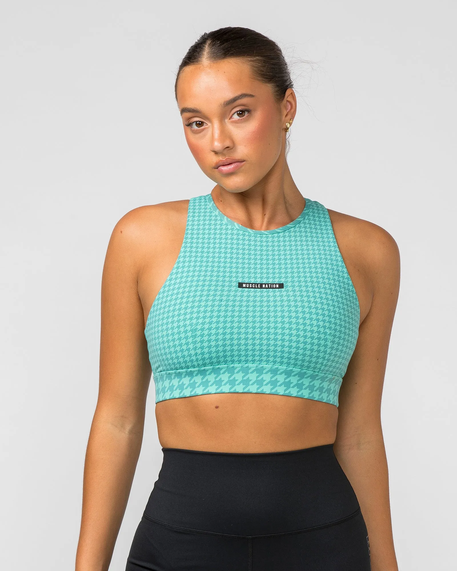 Step Up Bra - Cascade Houndstooth Print sold by Muscle Nation product image thumbnail 2
