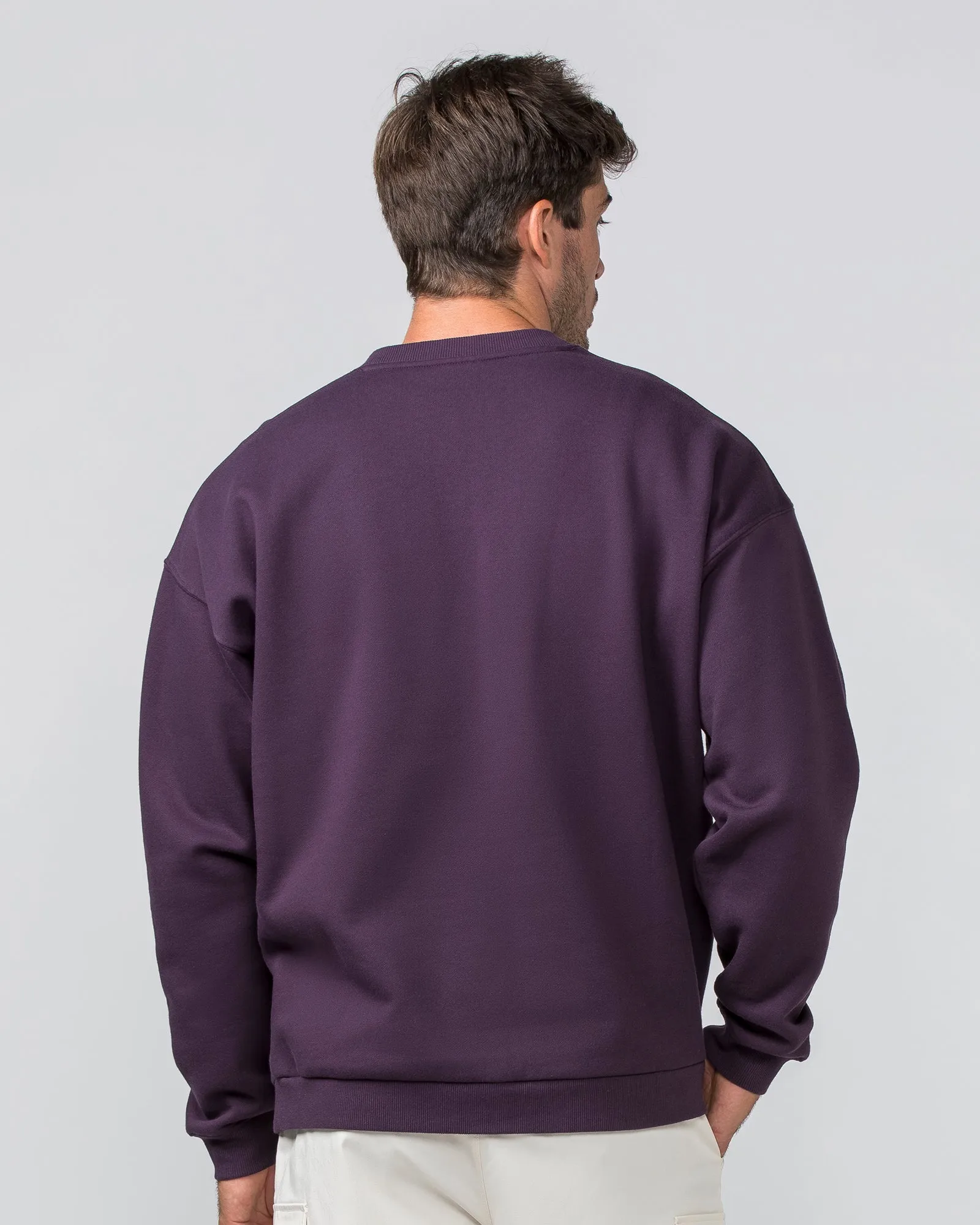 Varsity Crew Pullover - Midnight Plum sold by Muscle Nation product image thumbnail 4