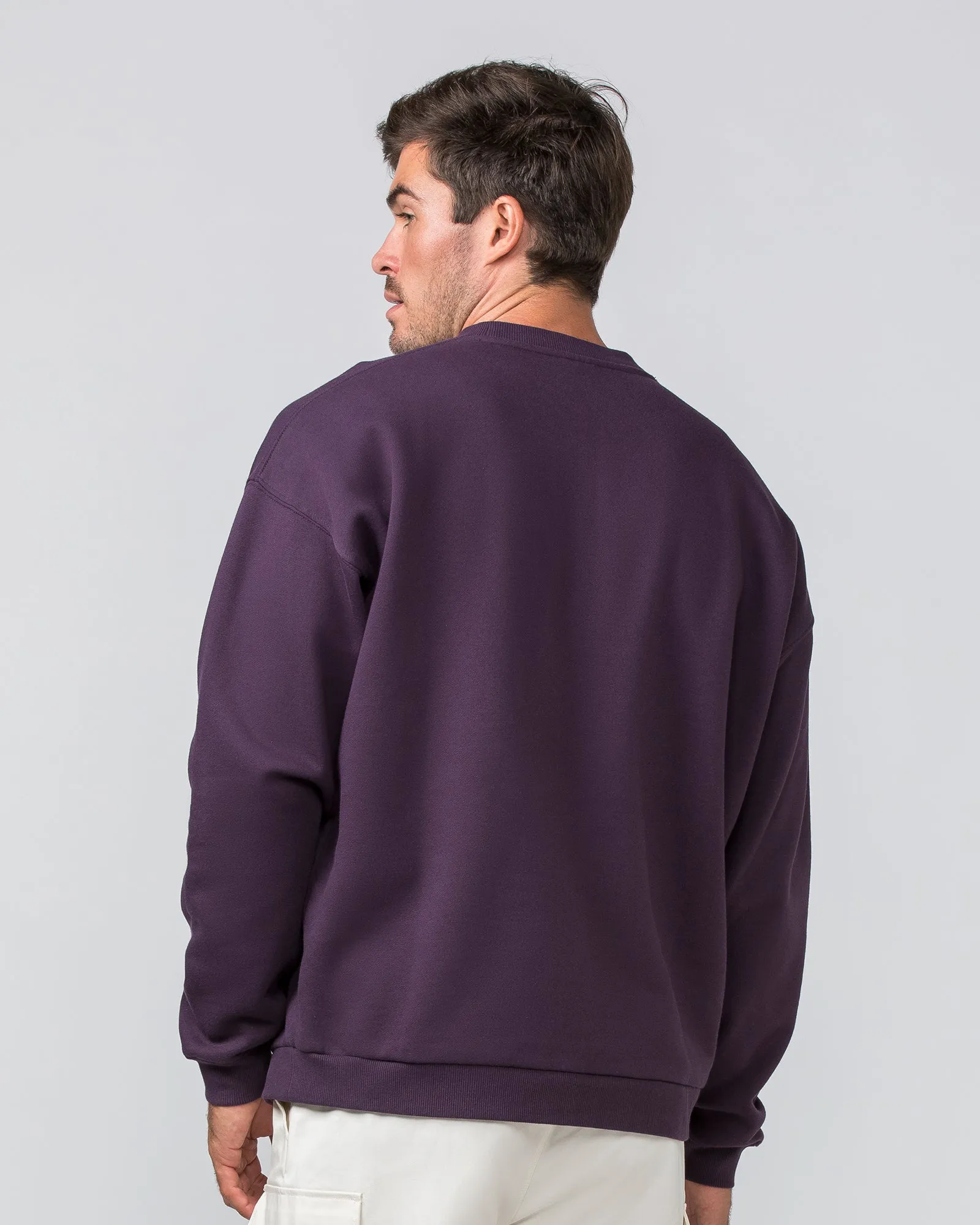 Varsity Crew Pullover - Midnight Plum sold by Muscle Nation product image thumbnail 3