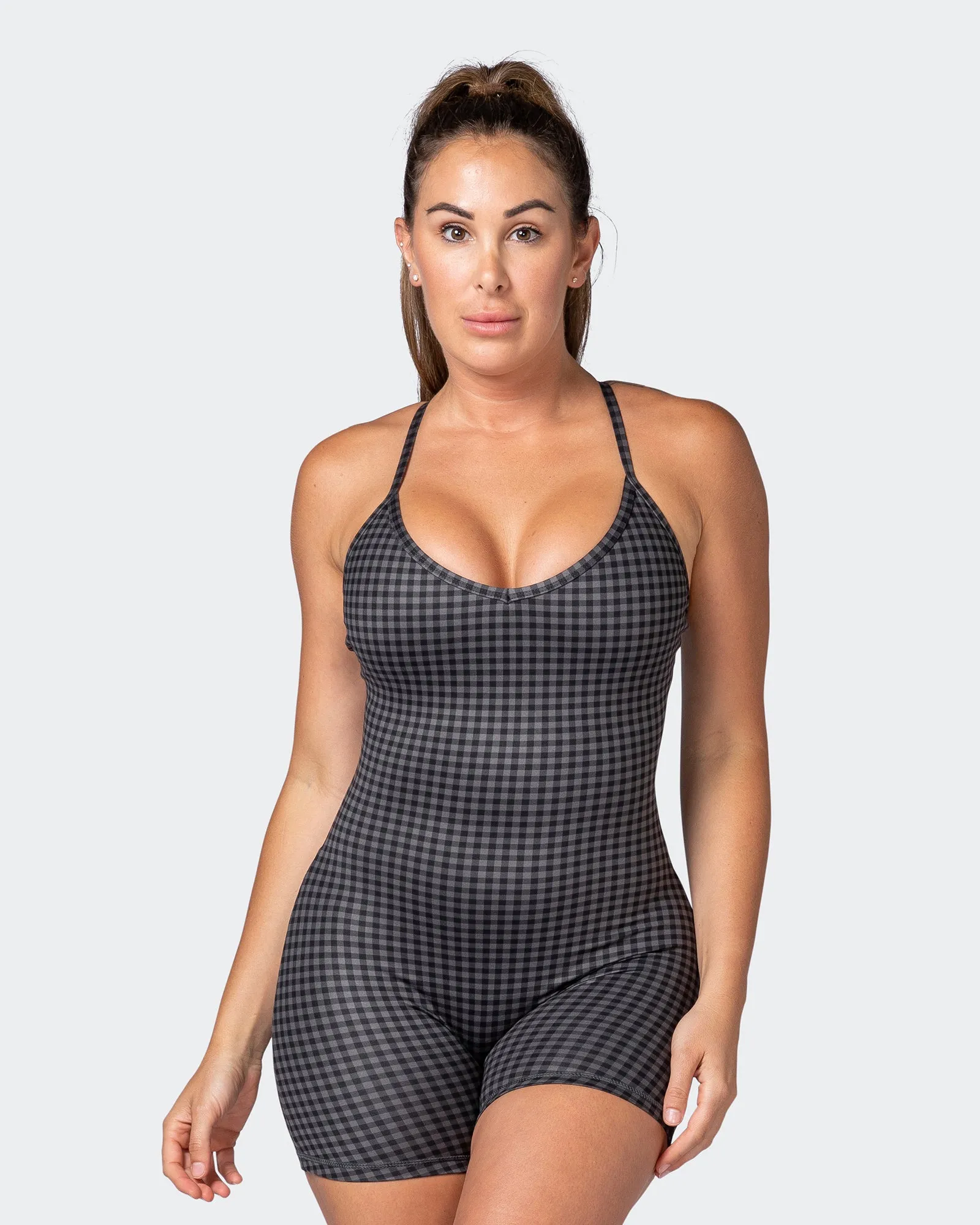Game Changer One Piece - Monochrome Check Print sold by Muscle Nation product image thumbnail 3