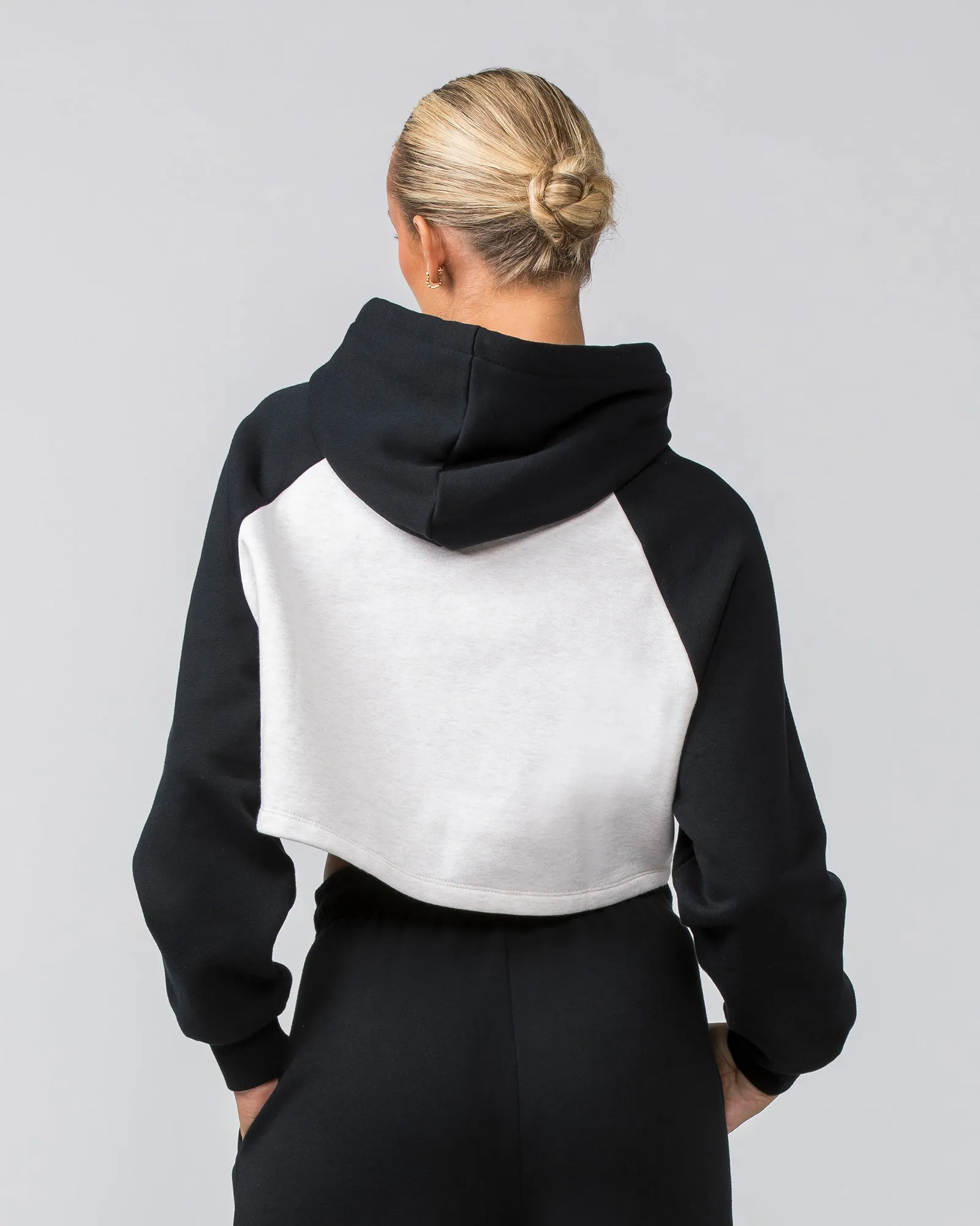 Timeless Cropped Hoodie - Black / Dew Marl sold by Muscle Nation product image thumbnail 5