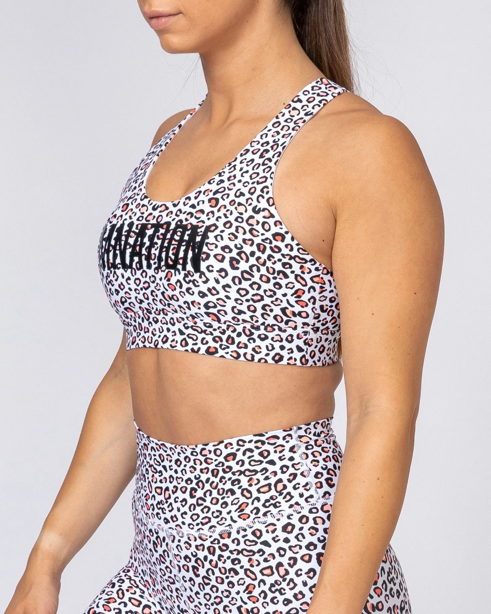 Motion Sculpt Bra - Micro Leopard sold by Muscle Nation product image thumbnail 4