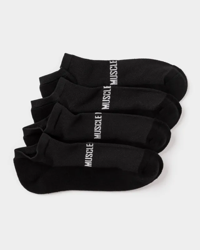 Mens Ankle Socks (x2 Pack) - Black sold by Muscle Nation