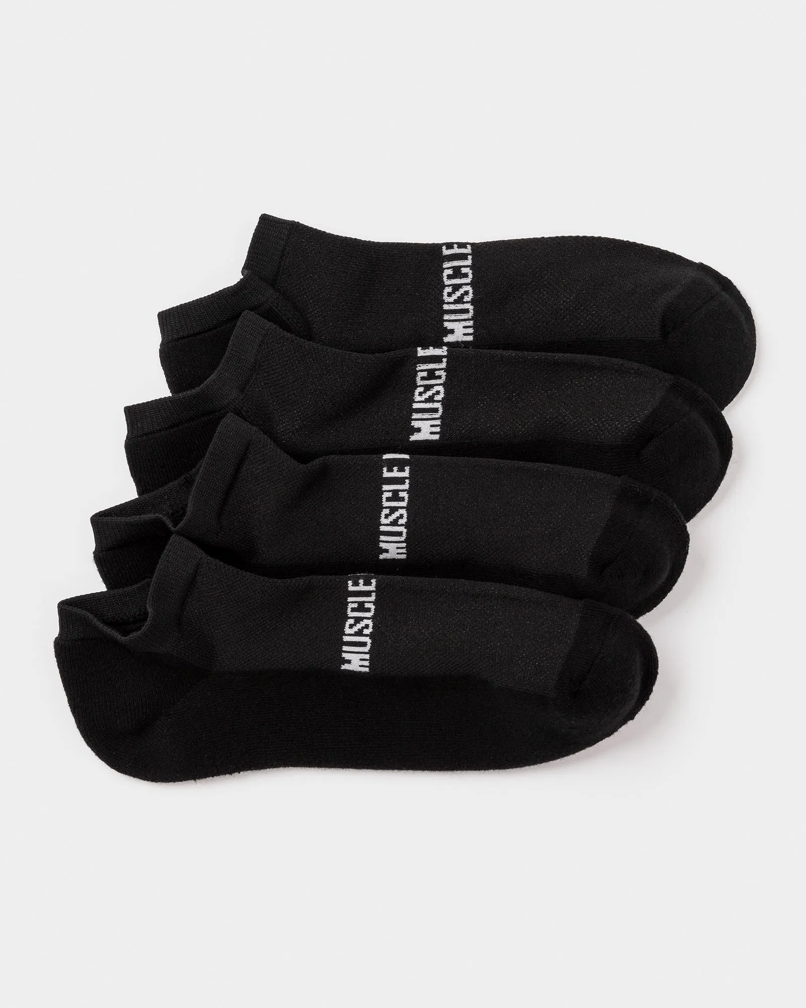 Mens Ankle Socks (x2 Pack) - Black sold by Muscle Nation