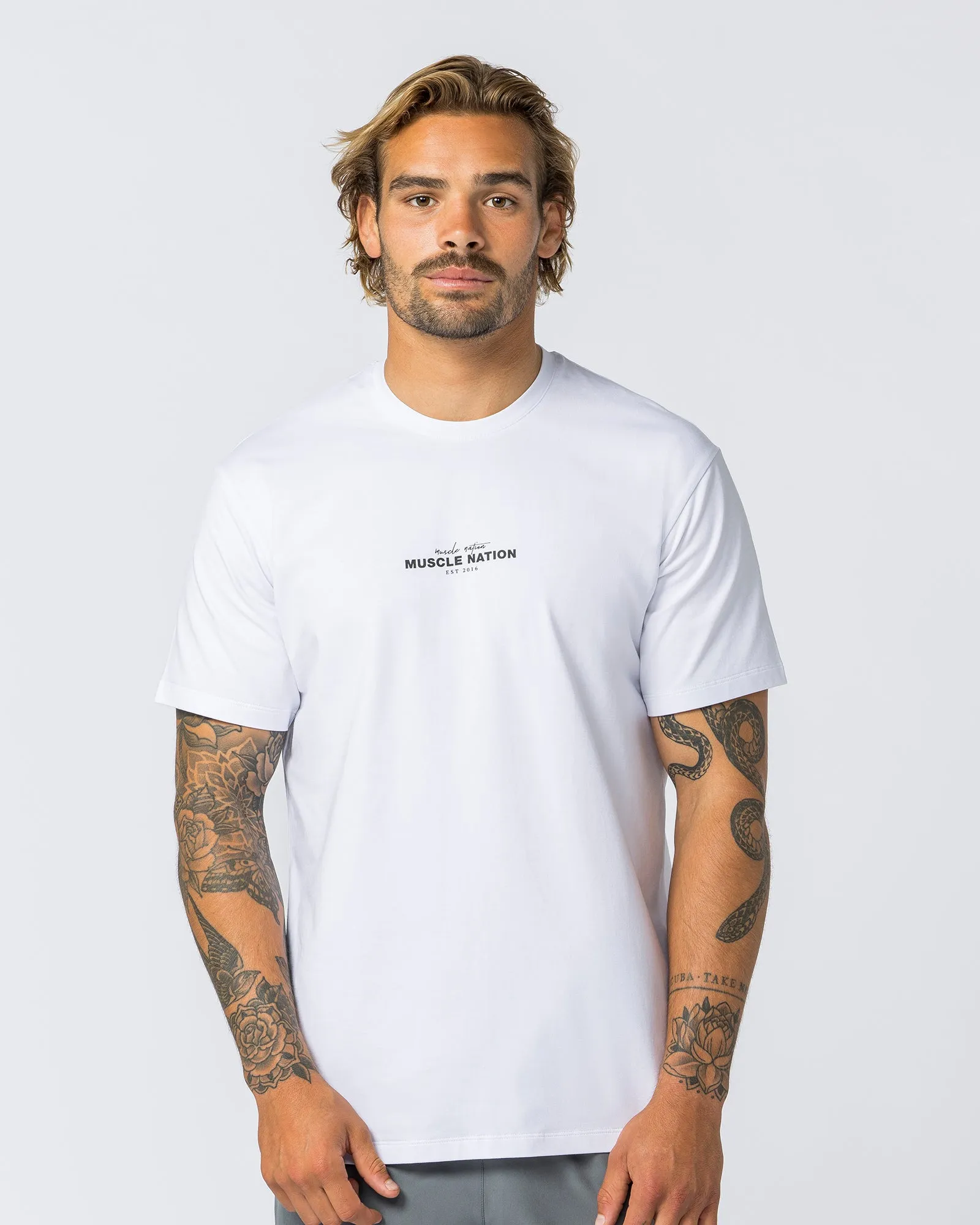 Condition Tee - White (Staple) sold by Muscle Nation