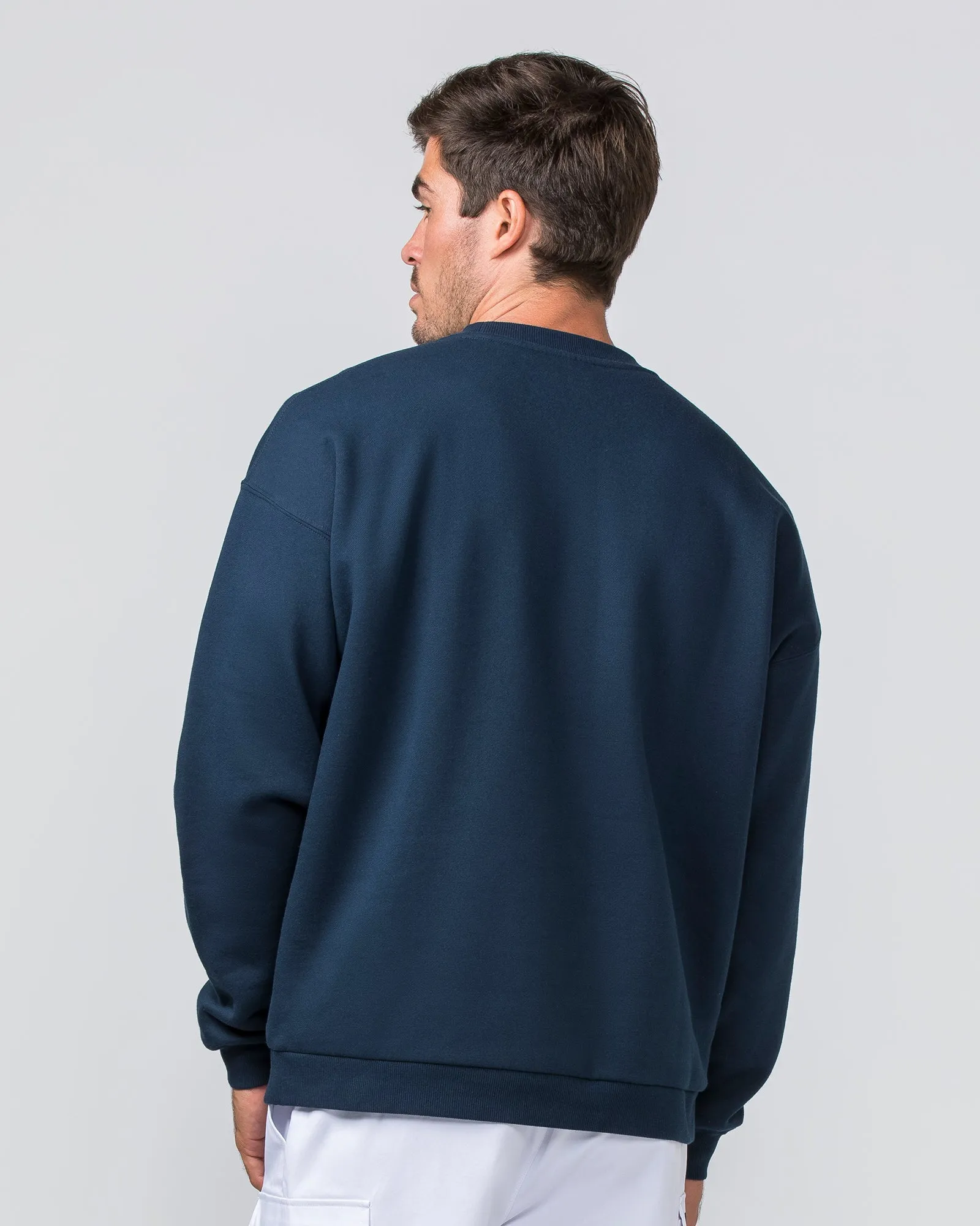 Varsity Crew Pullover - Navy sold by Muscle Nation product image thumbnail 3