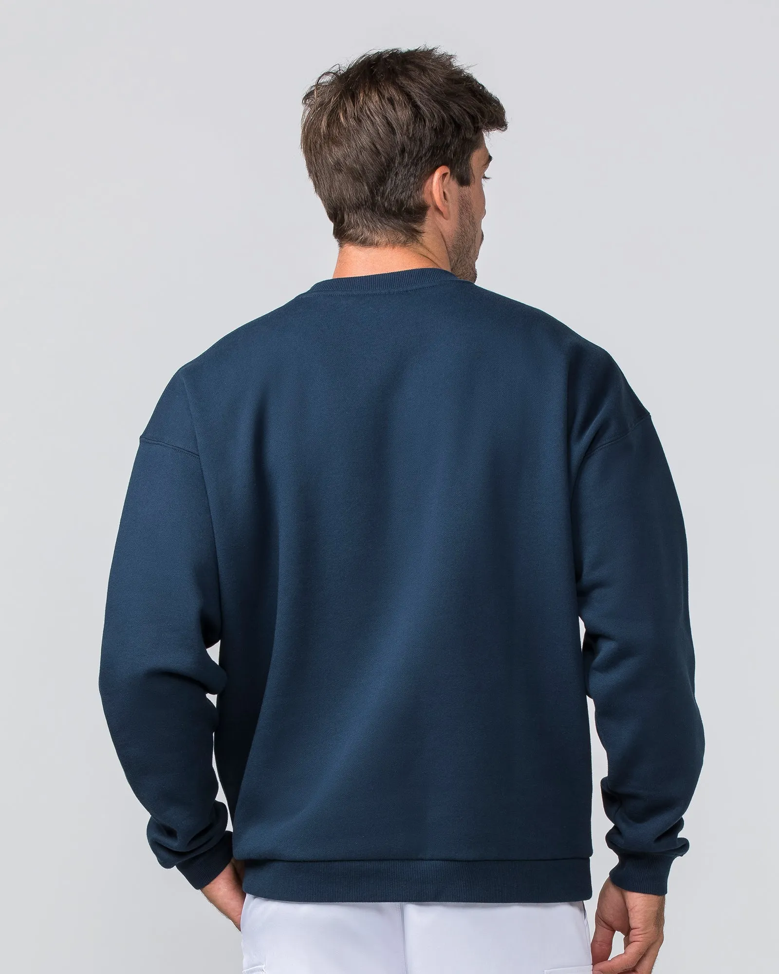 Varsity Crew Pullover - Navy sold by Muscle Nation product image thumbnail 4
