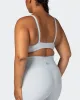 Effortless Rib Bralette - Quiet Grey sold by Muscle Nation