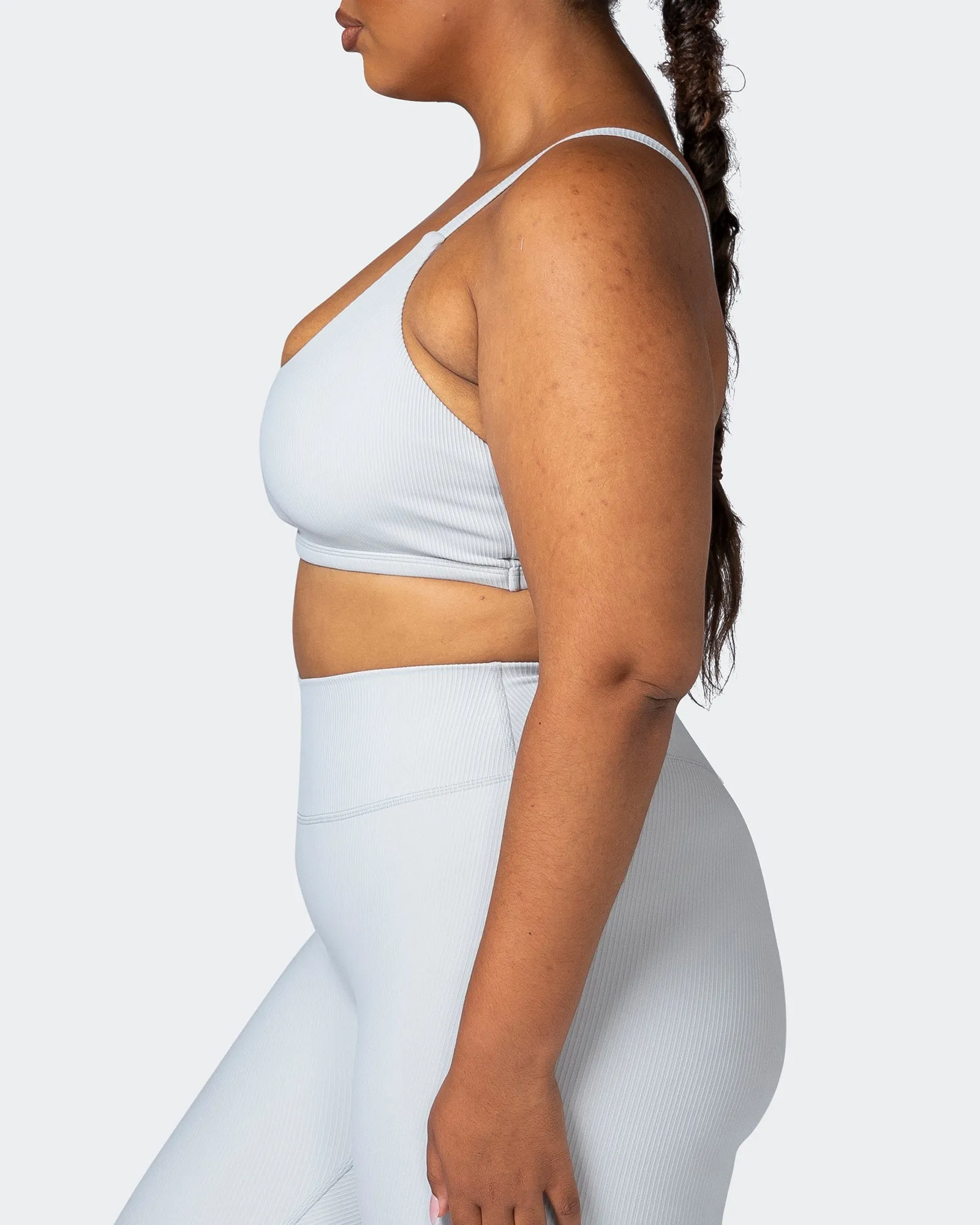 Effortless Rib Bralette - Quiet Grey sold by Muscle Nation product image thumbnail 4