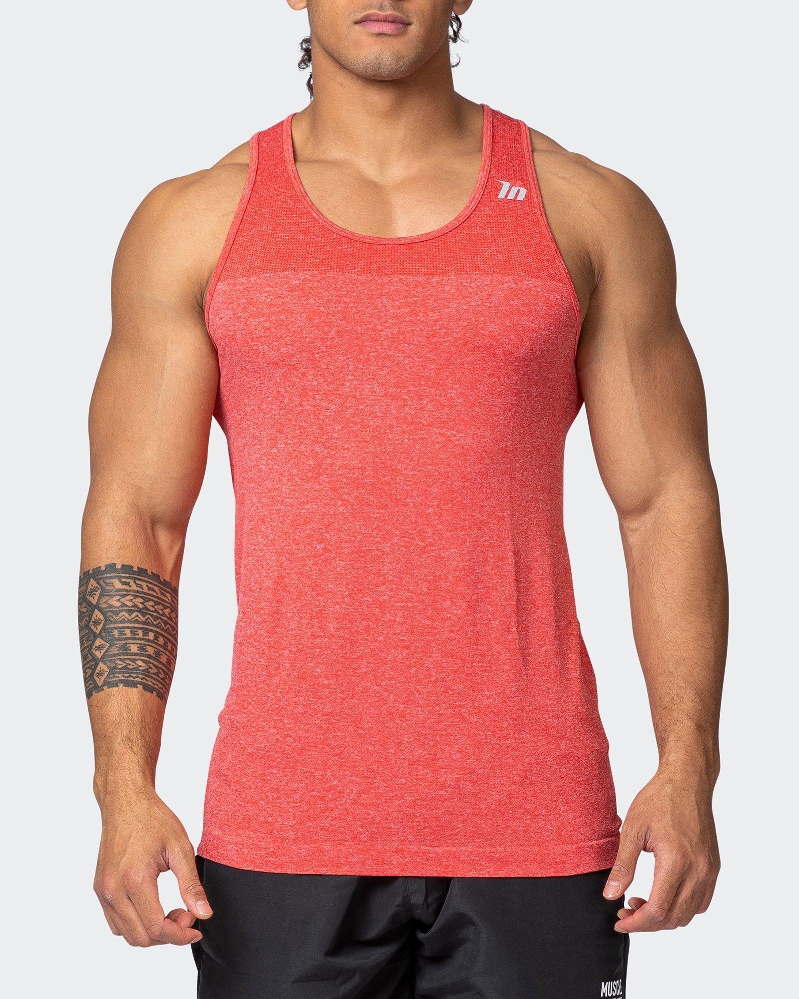 Seamless Tank - Poppy Marl sold by Muscle Nation product image thumbnail 2