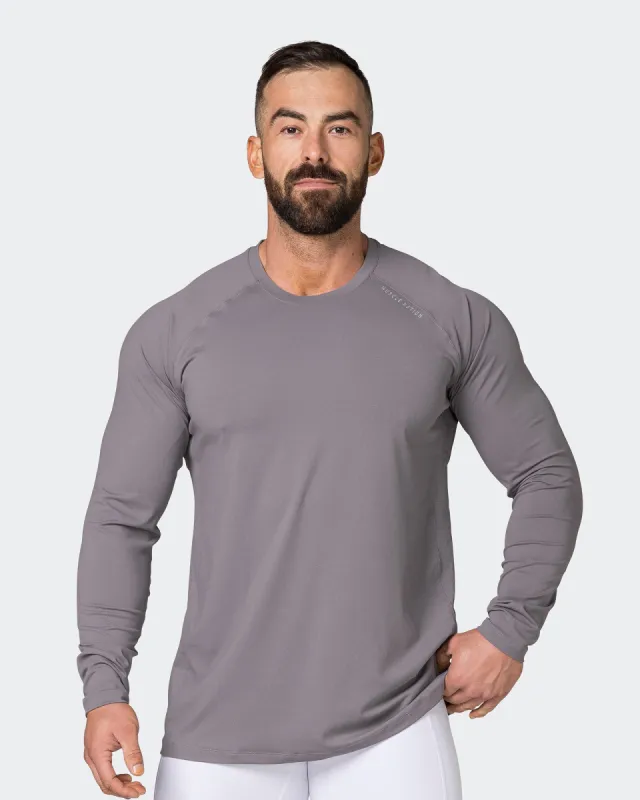 Reflective Long Sleeve Top - Pearl Grey sold by Muscle Nation