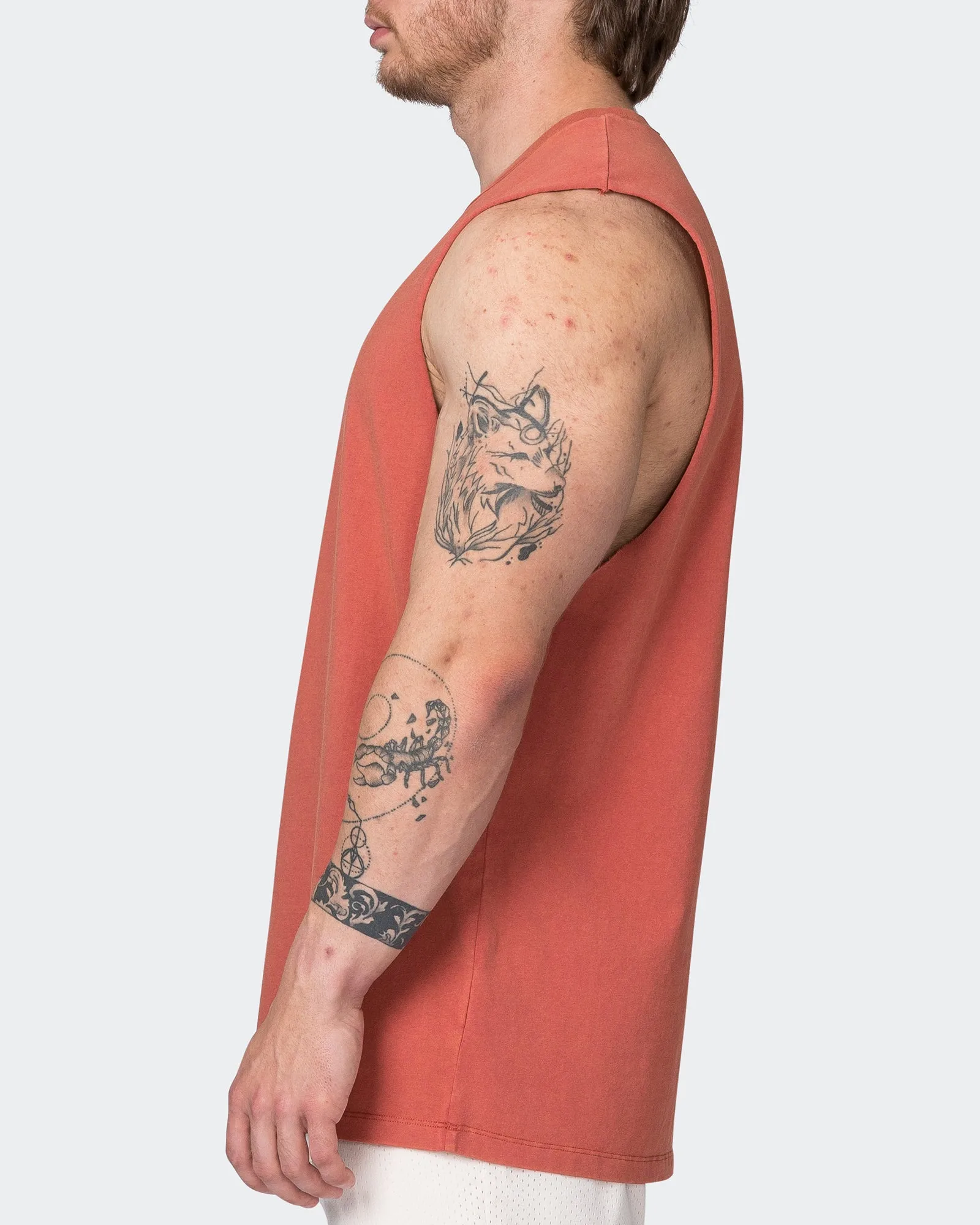 MNTN Vintage Tank - Washed Dusty Red sold by Muscle Nation product image thumbnail 4