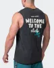 Mens MN Club Vintage Tank - Washed Black sold by Muscle Nation