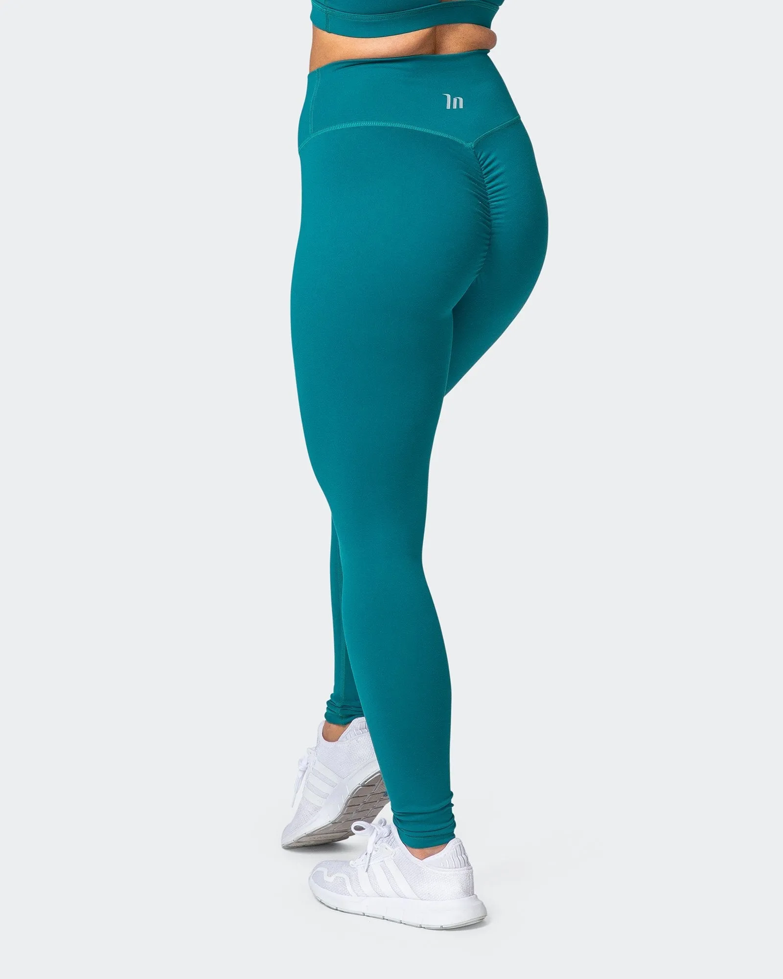 Signature Full Length Scrunch Leggings - Teal sold by Muscle Nation product image thumbnail 3
