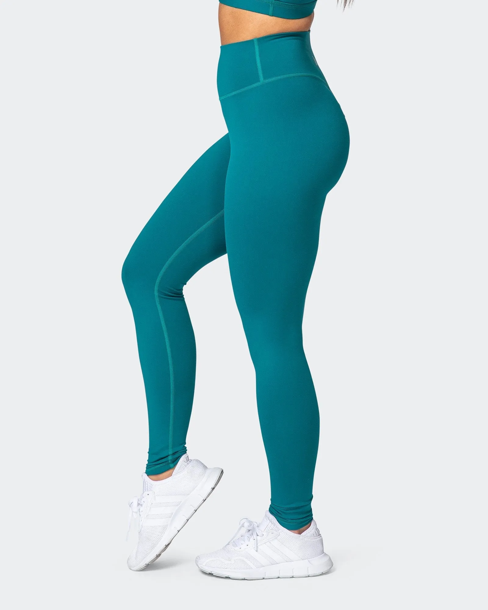 Signature Full Length Scrunch Leggings - Teal sold by Muscle Nation product image thumbnail 4