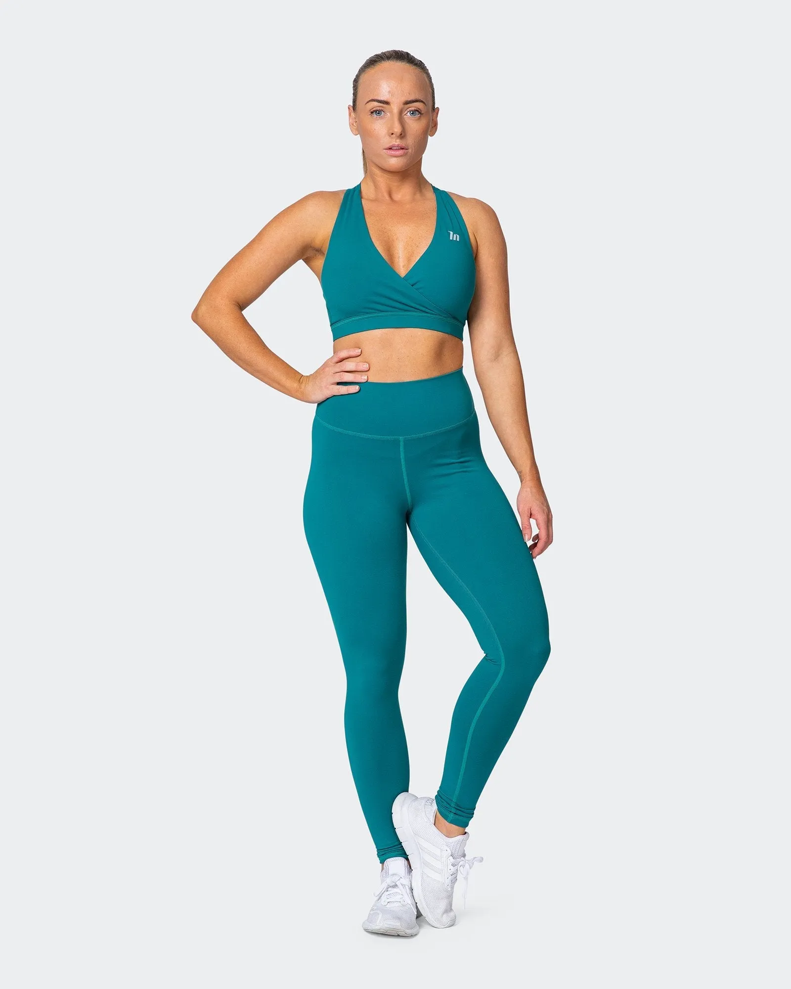 Signature Full Length Scrunch Leggings - Teal sold by Muscle Nation product image thumbnail 5