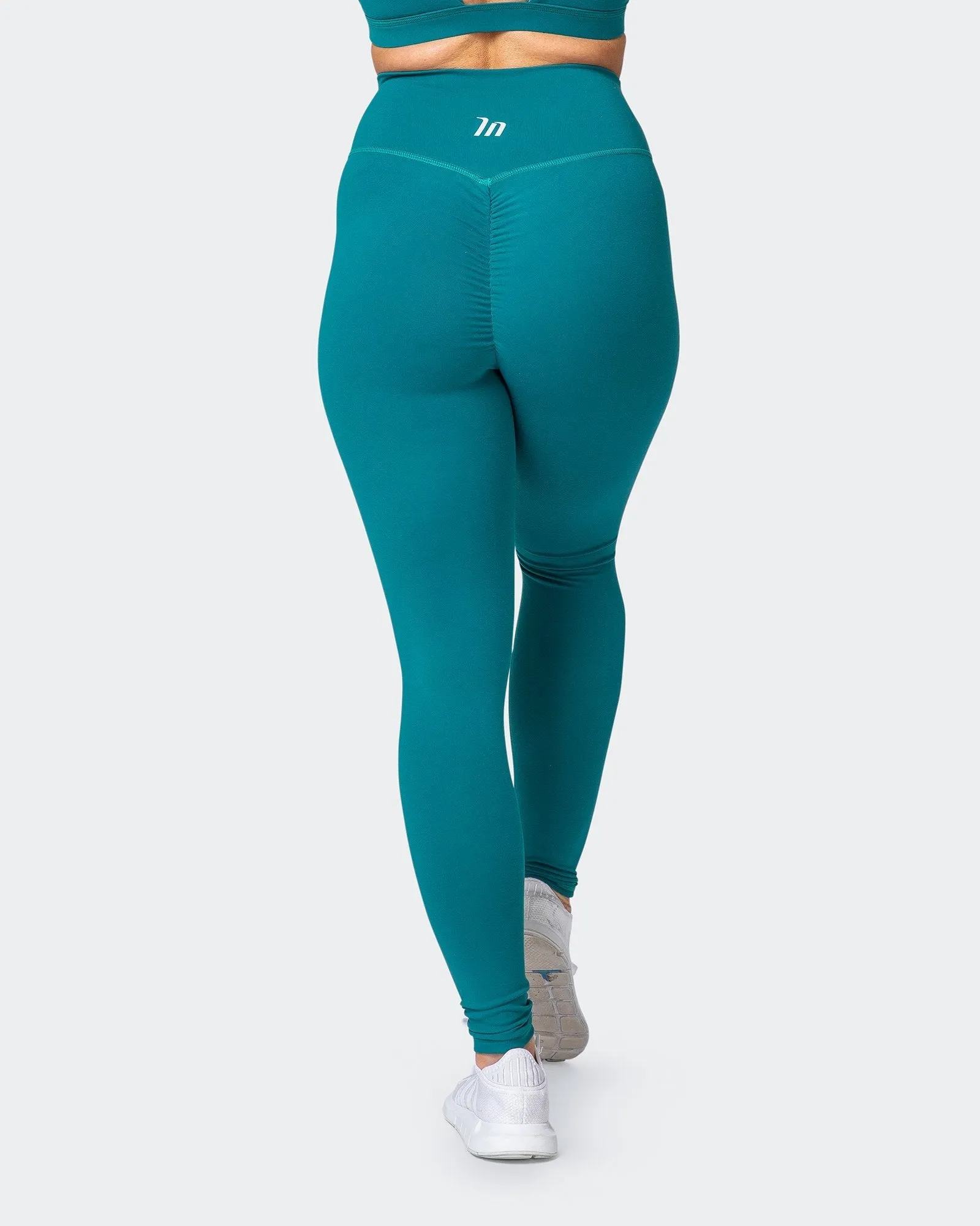 Signature Full Length Scrunch Leggings - Teal sold by Muscle Nation product image thumbnail 2