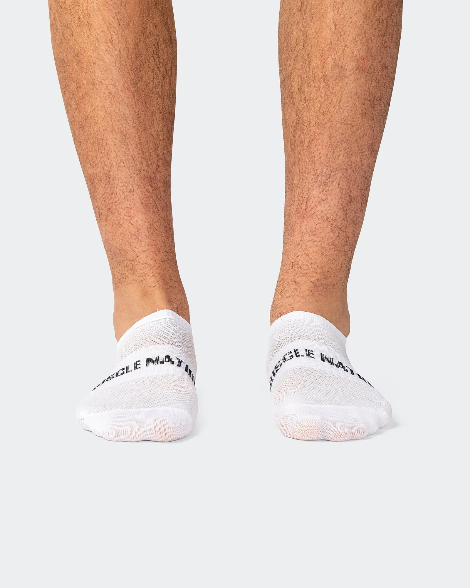 Mens Low Cut No Show Socks - White (2 Pack) sold by Muscle Nation product image thumbnail 4