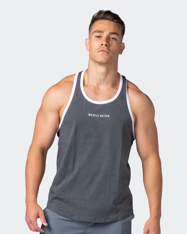 Striker Y Back Singlet - Tornado Marl sold by Muscle Nation