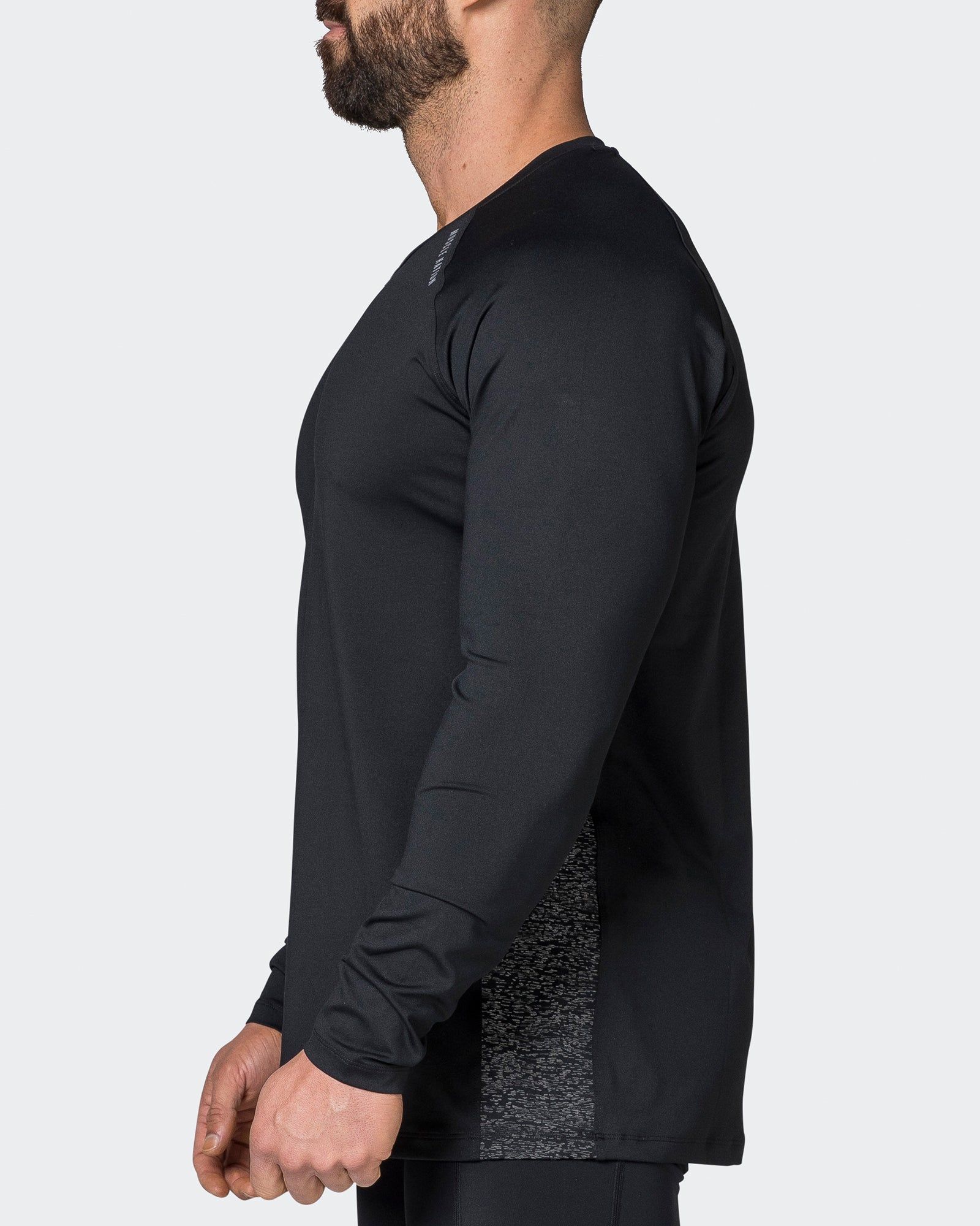 Reflective Long Sleeve Top - Black sold by Muscle Nation product image thumbnail 4