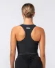 Rib Staple Cropped Tank - Black sold by Muscle Nation
