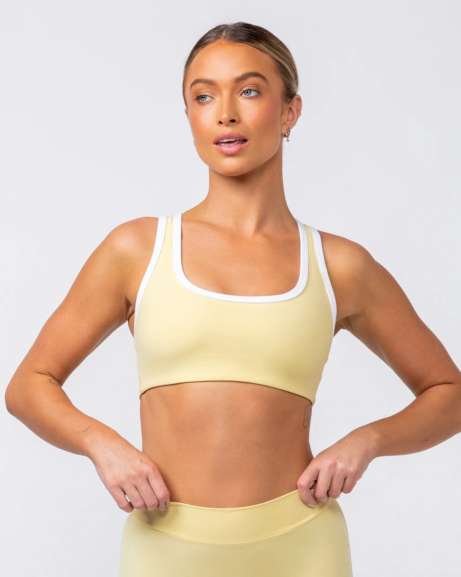 Contrast Bralette - Panna Cotta sold by Muscle Nation product image thumbnail 2