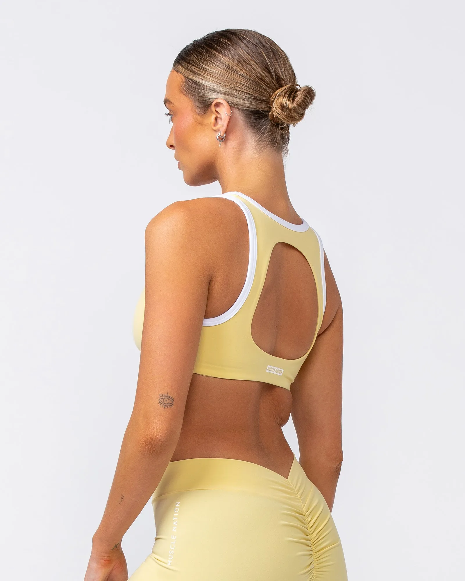 Contrast Bralette - Panna Cotta sold by Muscle Nation product image thumbnail 4