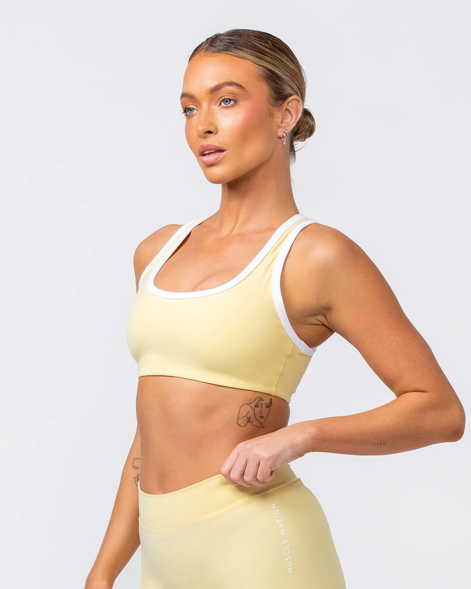 Contrast Bralette - Panna Cotta sold by Muscle Nation product image thumbnail 3