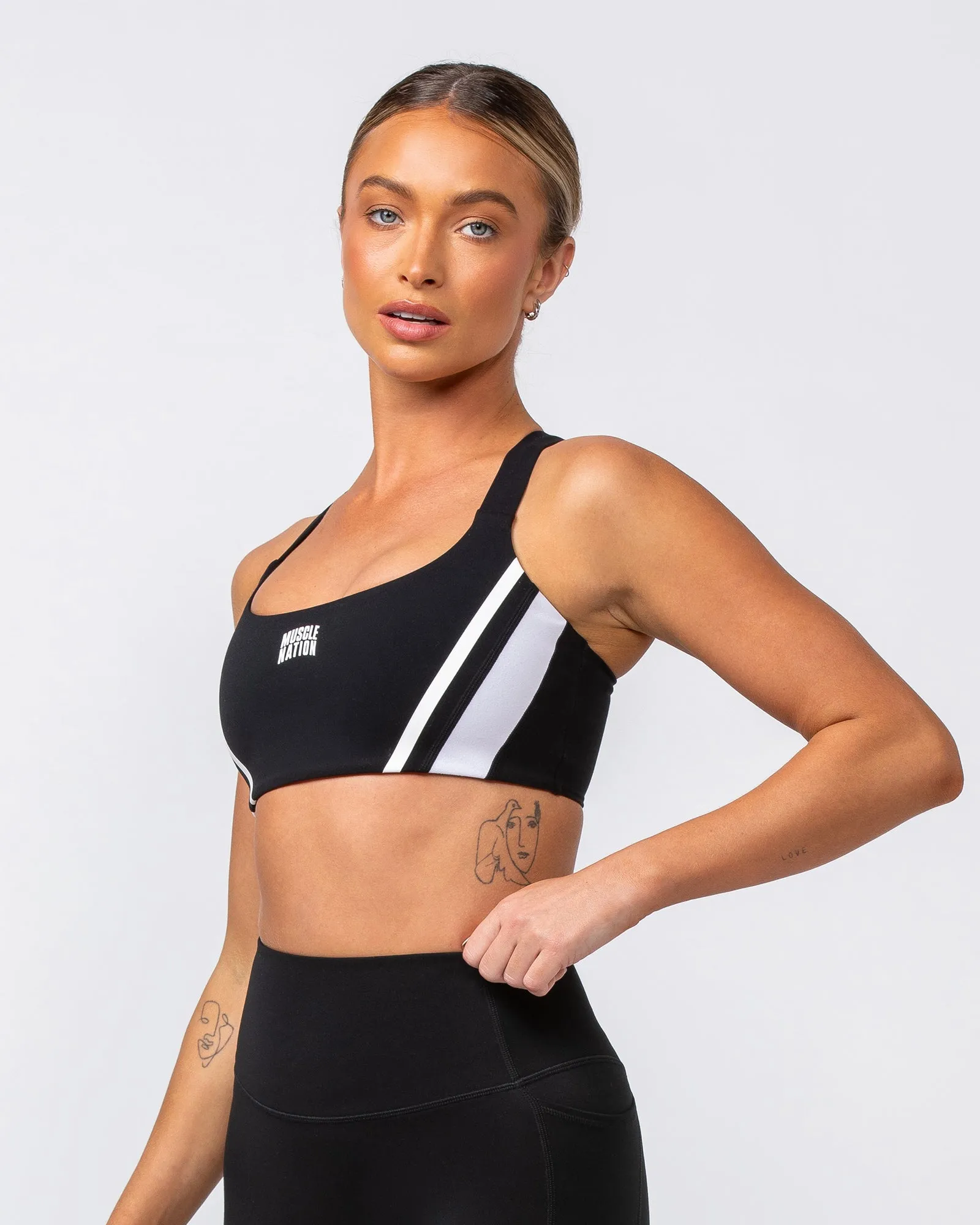 Precision Bra - Black / White sold by Muscle Nation product image thumbnail 4