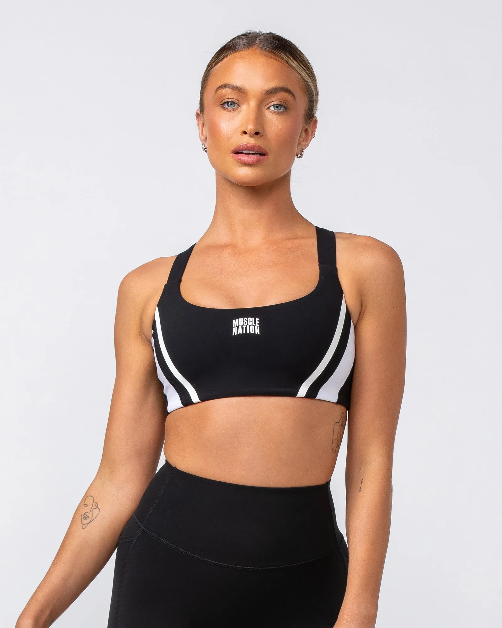 Precision Bra - Black / White sold by Muscle Nation product image thumbnail 3