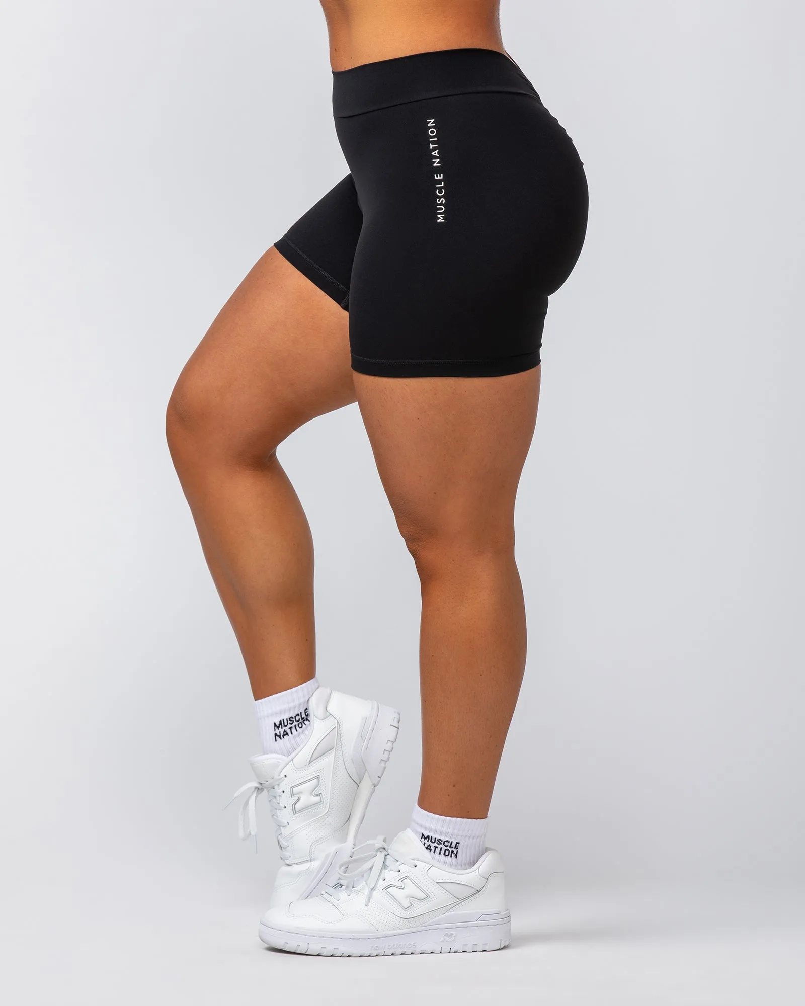 Deep Scrunch Midway Shorts - Black sold by Muscle Nation product image thumbnail 4