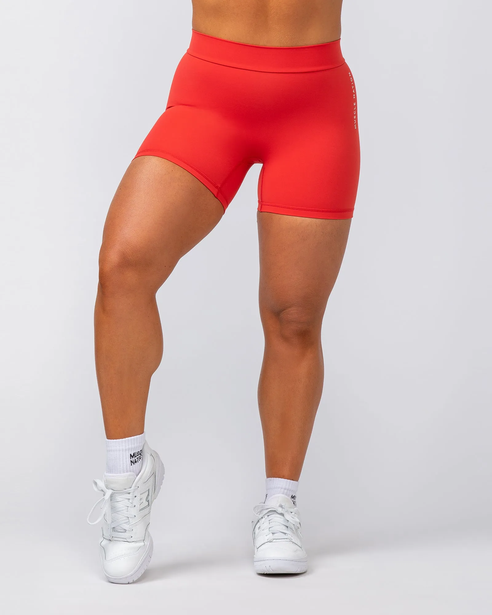 Deep Scrunch Midway Shorts - Crimson sold by Muscle Nation product image thumbnail 2