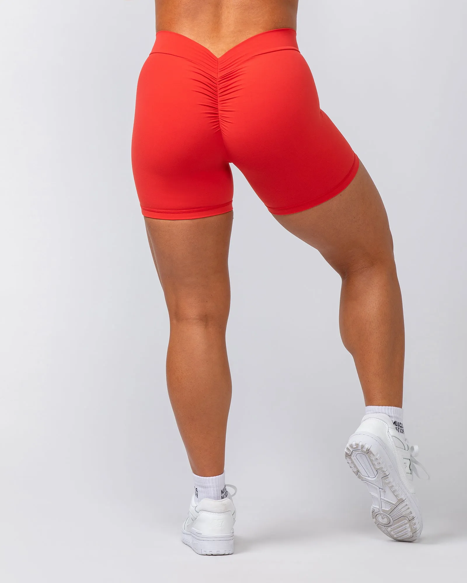 Deep Scrunch Midway Shorts - Crimson sold by Muscle Nation product image thumbnail 5