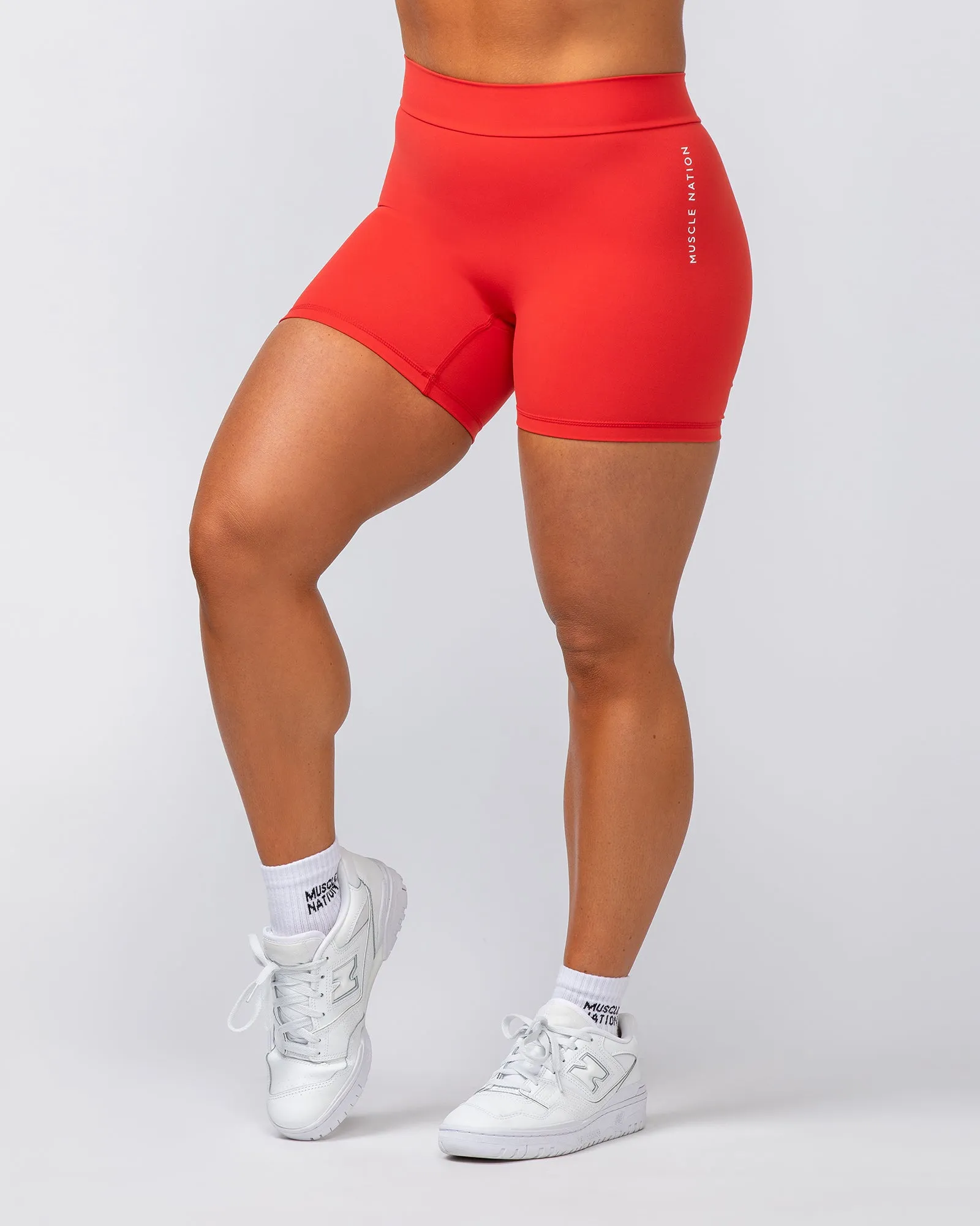 Deep Scrunch Midway Shorts - Crimson sold by Muscle Nation product image thumbnail 3