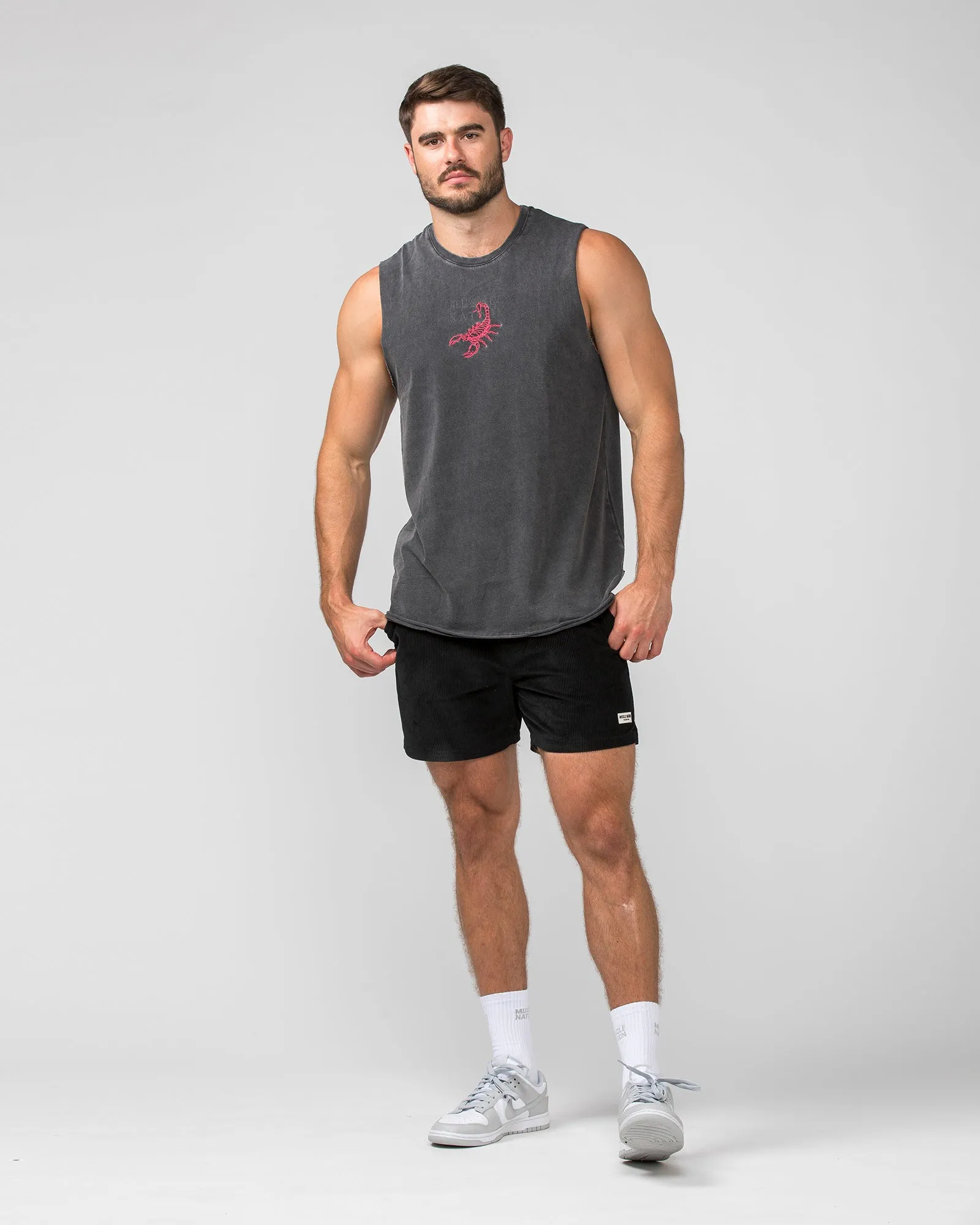 Scorpion Heavy Vintage Tank - Washed Black sold by Muscle Nation product image thumbnail 5