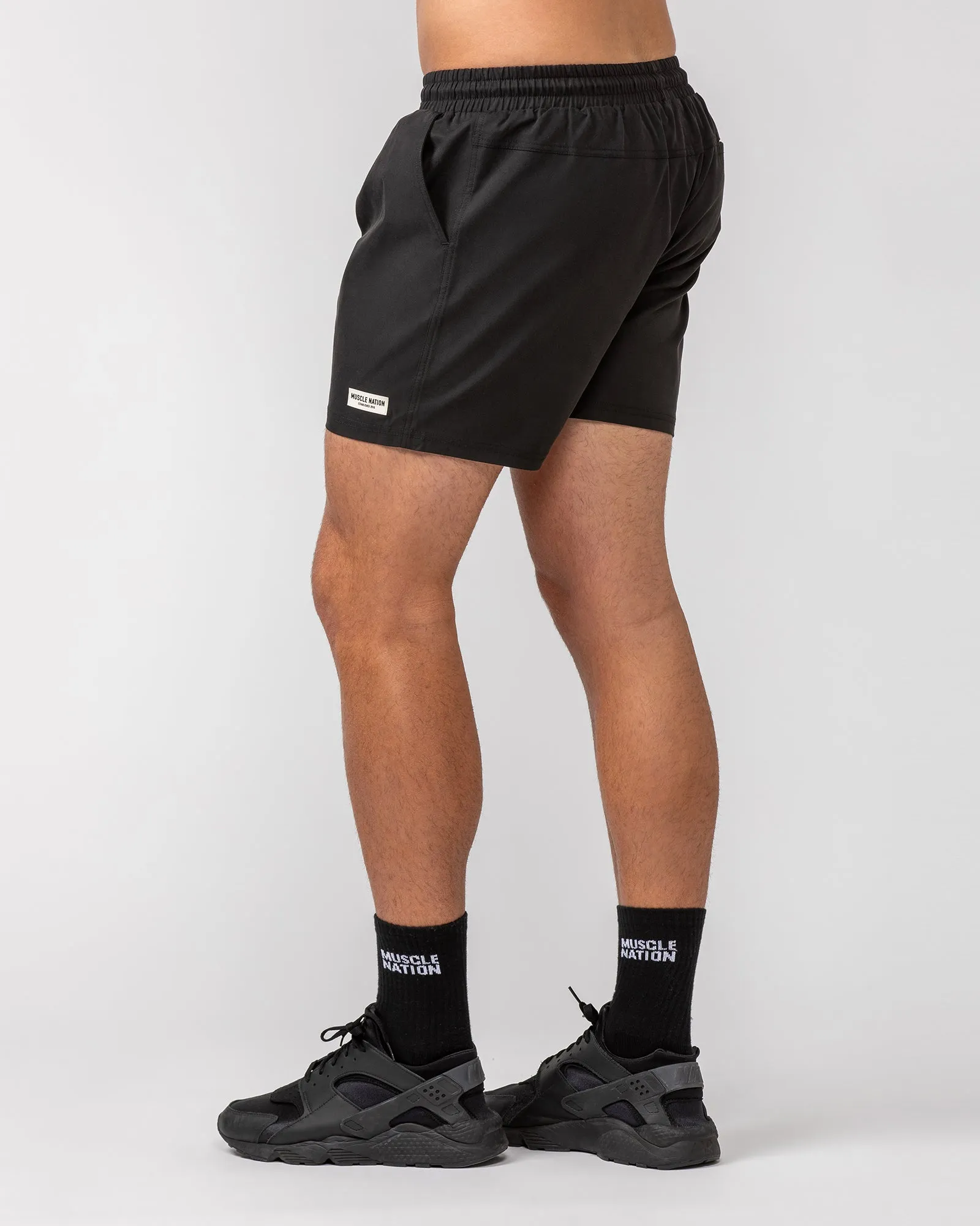 Daily 4" Shorts - Black sold by Muscle Nation product image thumbnail 4