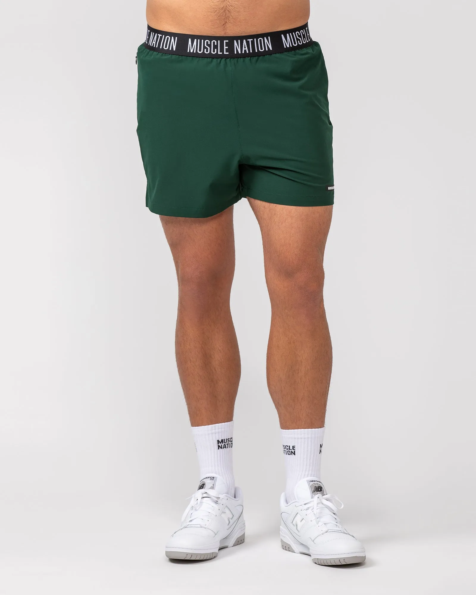 Level Up Training 4" Shorts - Pine sold by Muscle Nation product image thumbnail 4