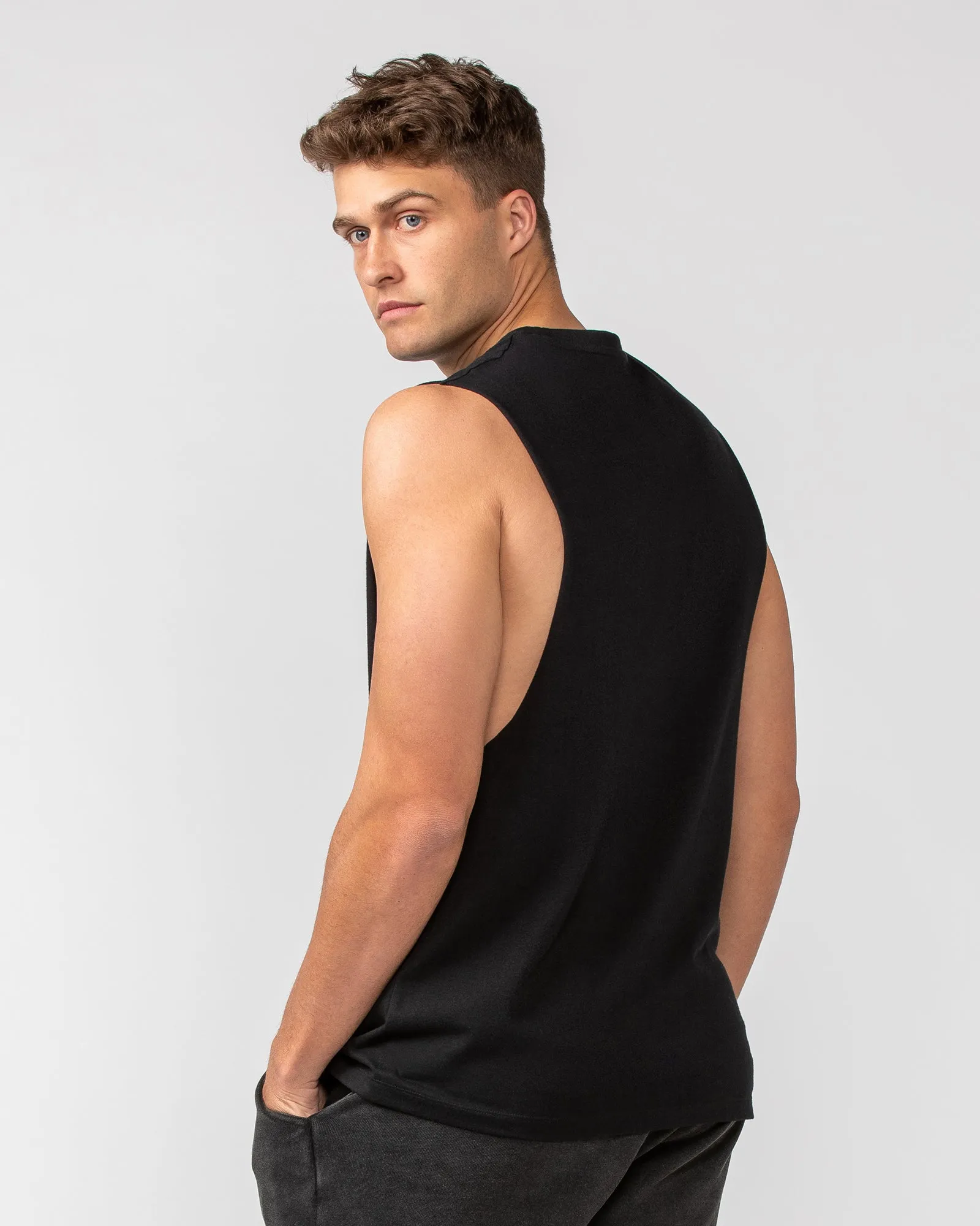 Undefeated Drop Arm Tank - Black sold by Muscle Nation product image thumbnail 4