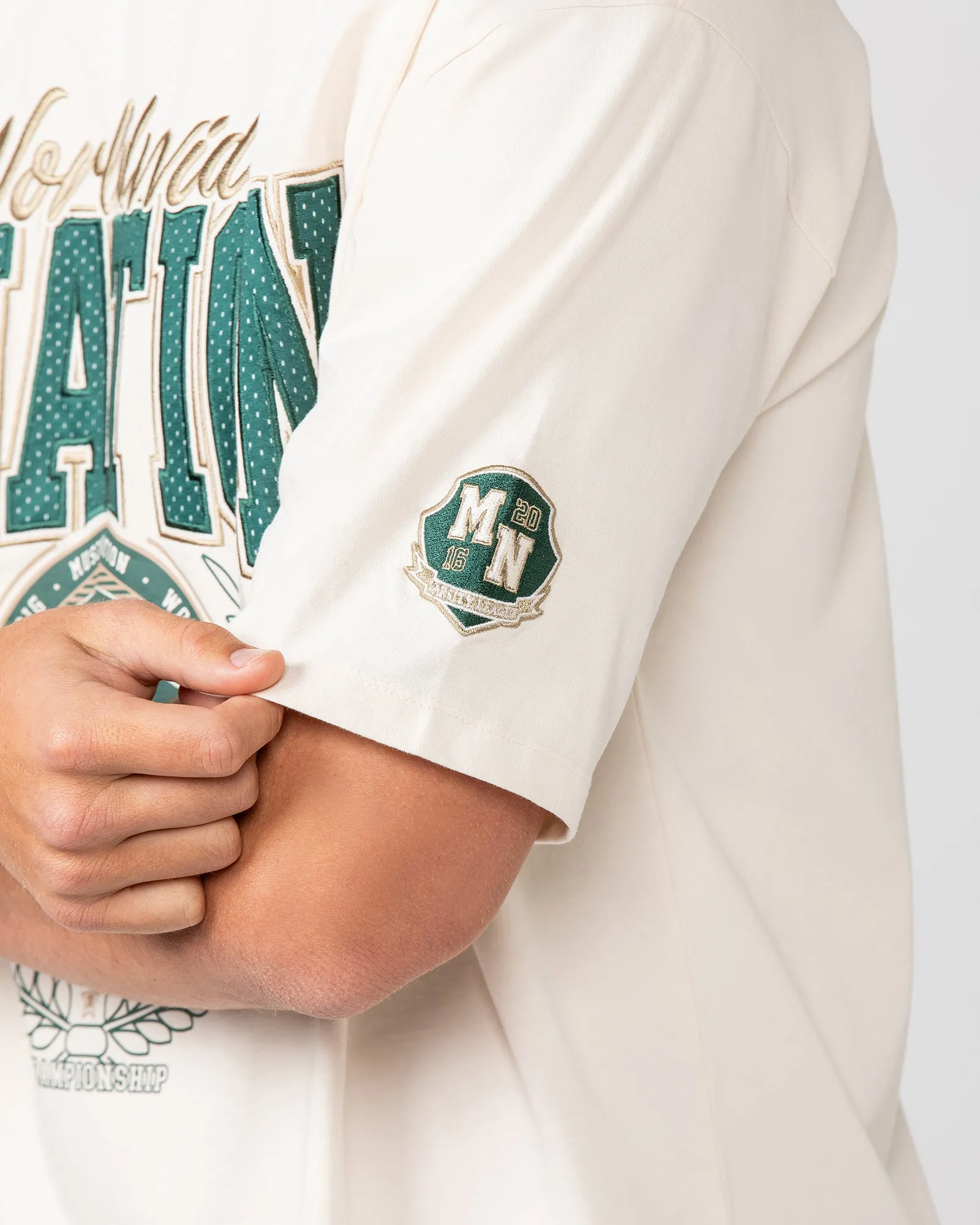 Free Play Oversized Tee - Travertine sold by Muscle Nation product image thumbnail 3