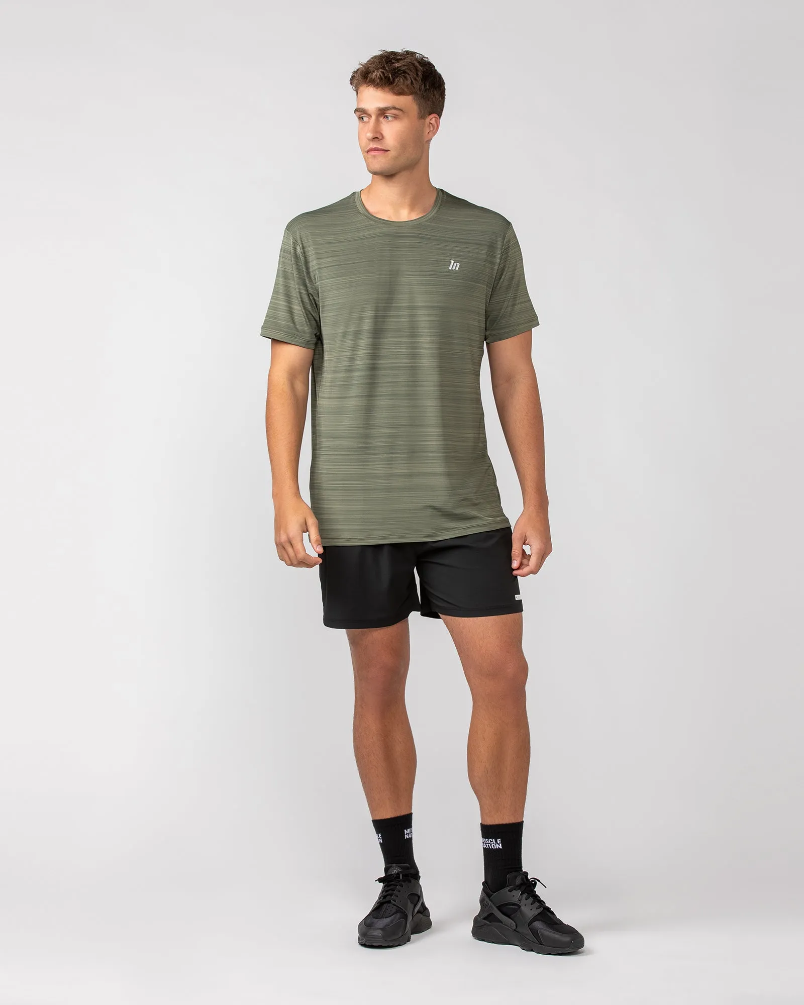MN Active Running Tee - Dark Khaki sold by Muscle Nation product image thumbnail 5