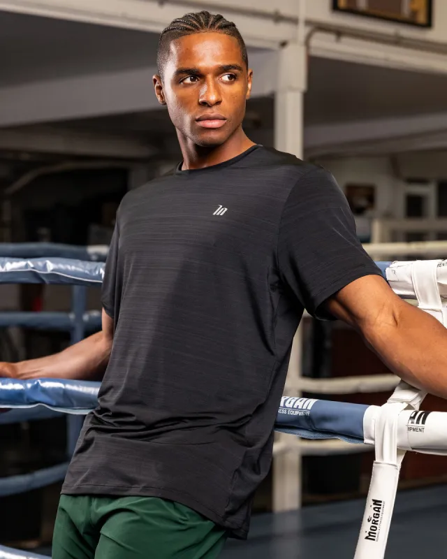 MN Active Running Tee - Black sold by Muscle Nation
