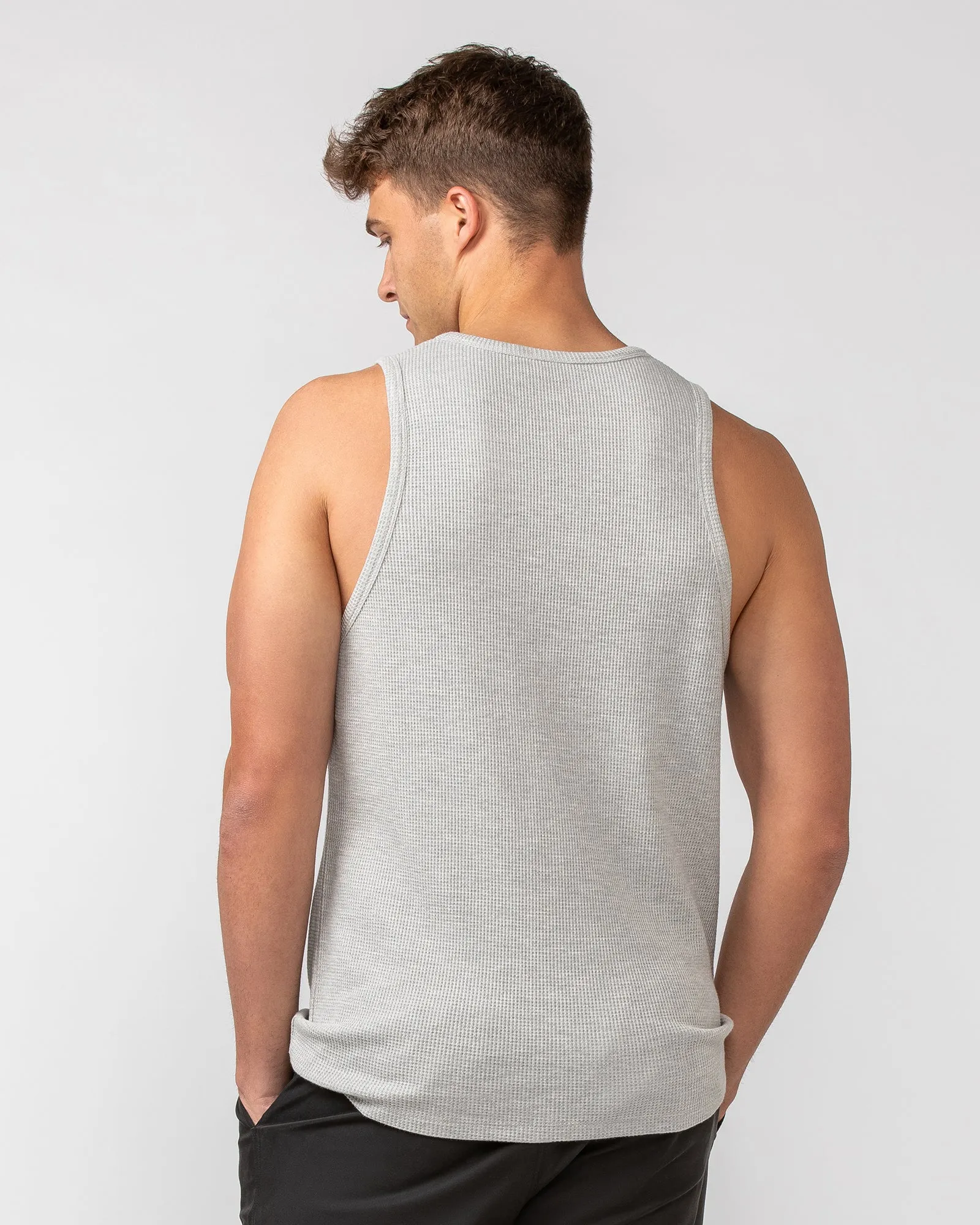 Waffle Tank - Grey Marl sold by Muscle Nation product image thumbnail 5