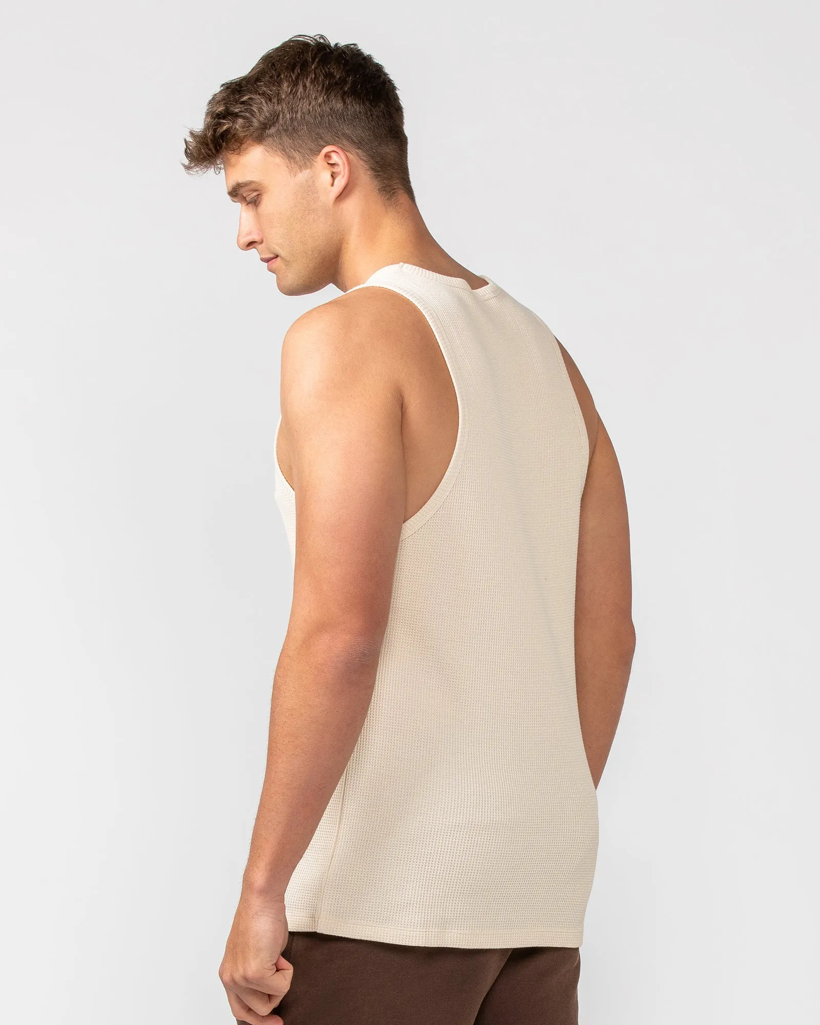 Waffle Tank - Travertine sold by Muscle Nation product image thumbnail 4