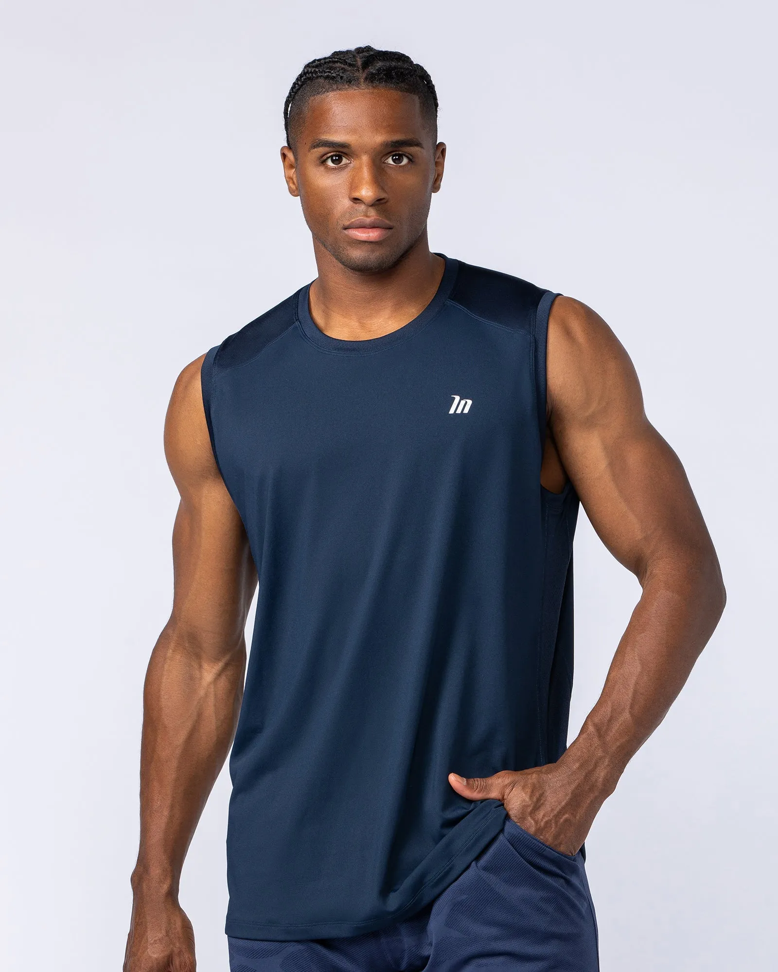 Ventilation Tank - Navy sold by Muscle Nation