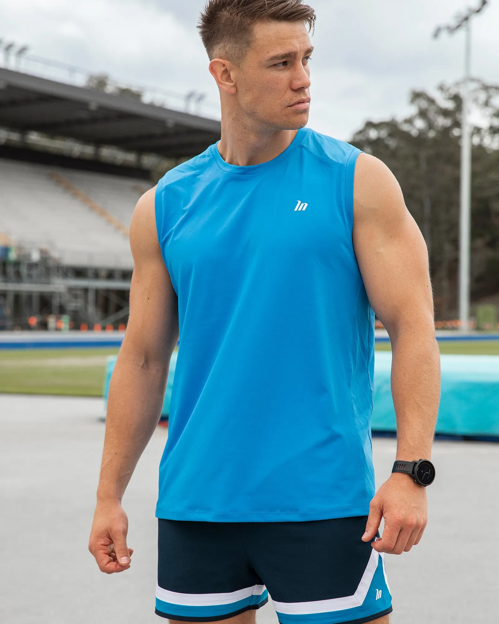 Ventilation Tank - Azure Blue sold by Muscle Nation