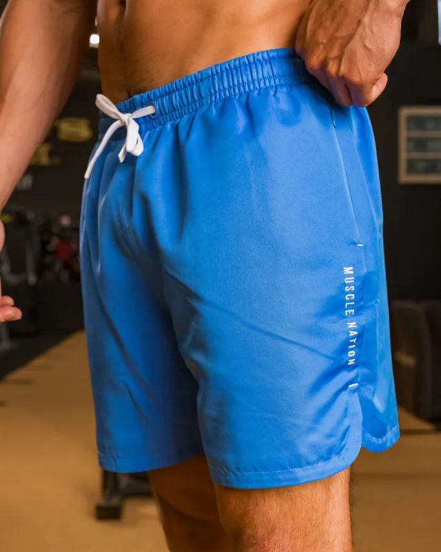 Standard Shorts - Azure Blue sold by Muscle Nation