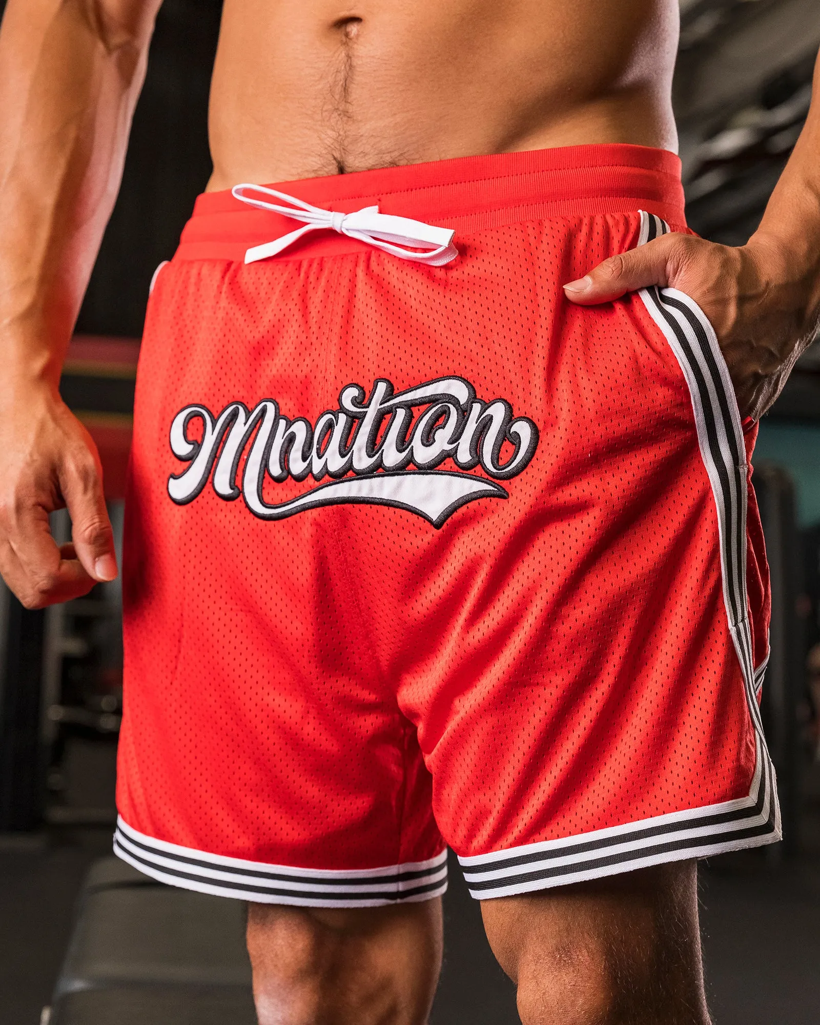 Stadium Basketball 5" Shorts - Chilli sold by Muscle Nation