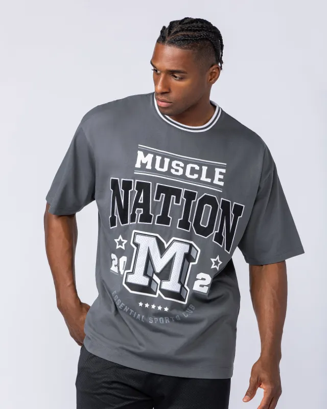 Sporting Club Oversized Tee - Tornado sold by Muscle Nation