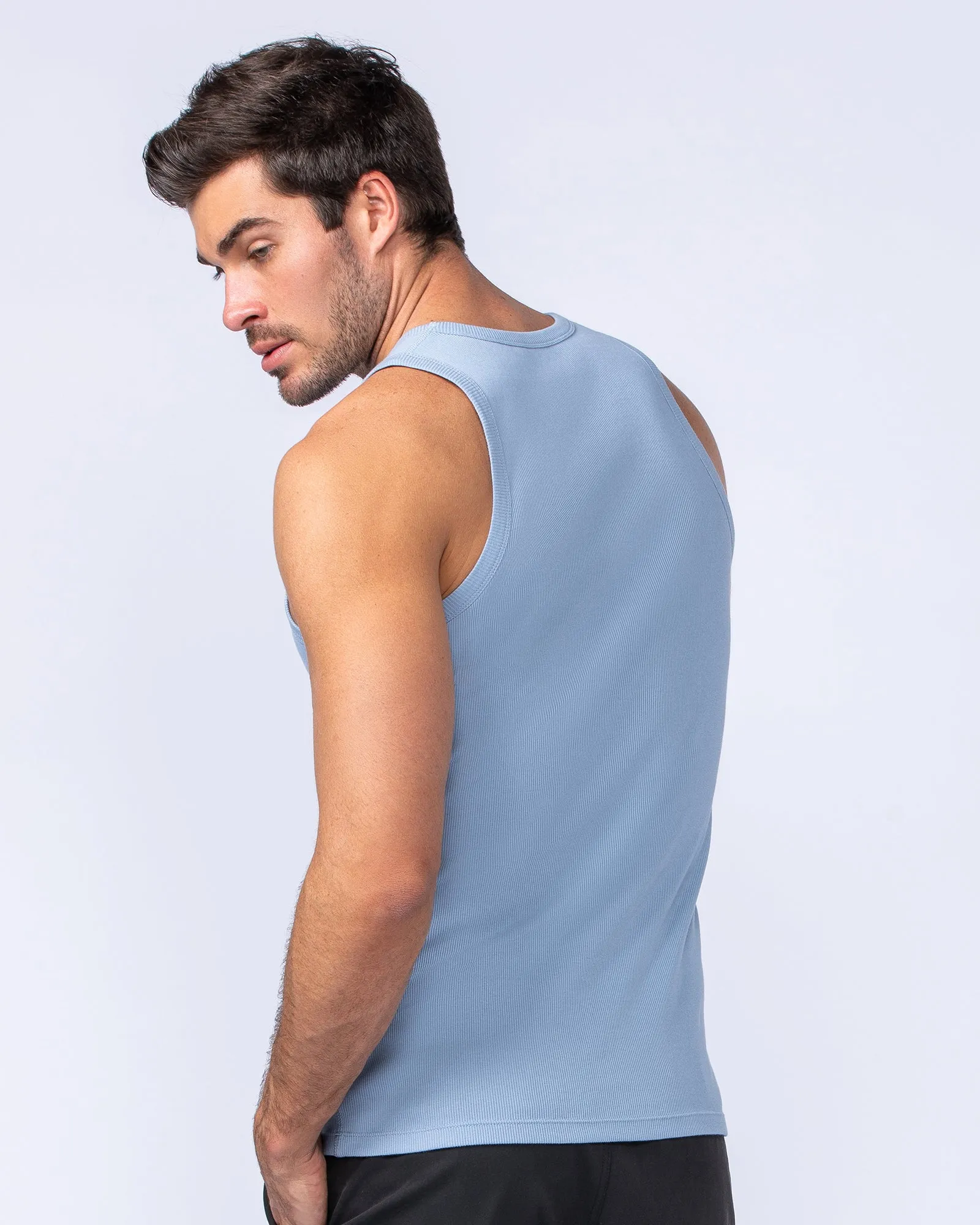 Rib Fitted Training Tank - Sky Blue sold by Muscle Nation product image thumbnail 3